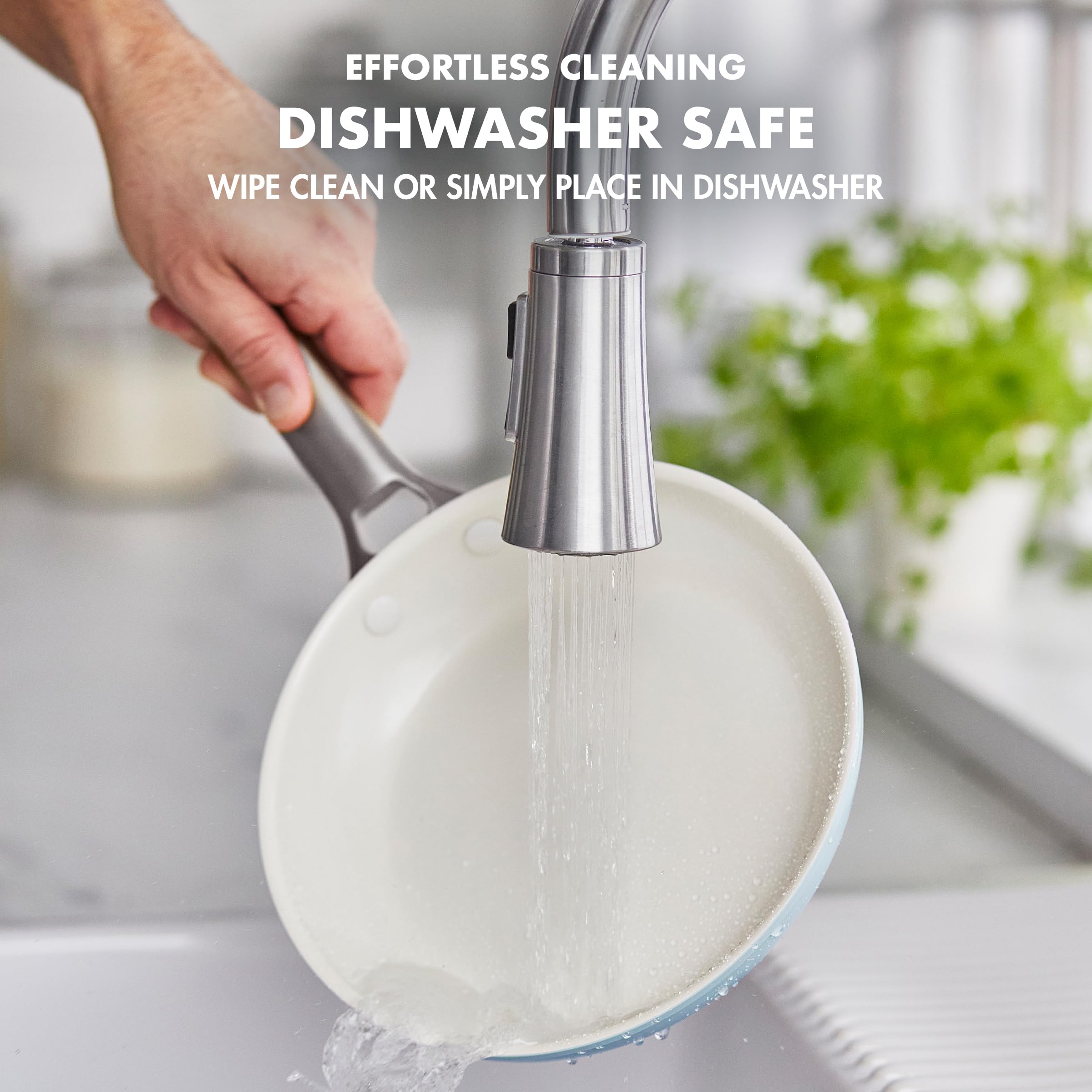 GreenPan Padova Hard Anodized Healthy Ceramic Nonstick, 10 Piece Cookware Pots and Pans Set, PFAS-Free, Dishwasher Safe, Light B