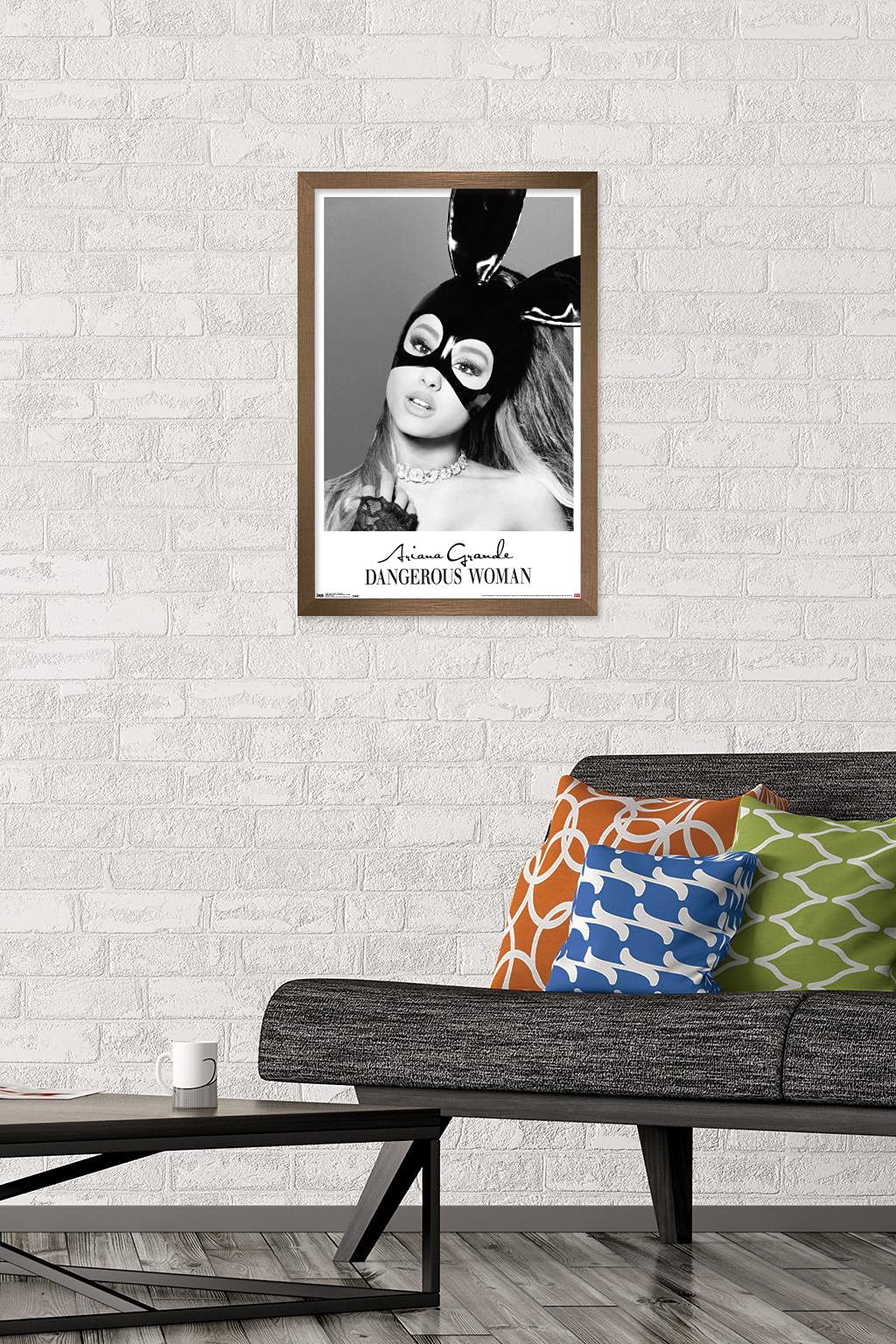 Trends International Ariana Grande - Dangerous Wall Poster, 14.725'' X 22.375'', Bronze Framed Version