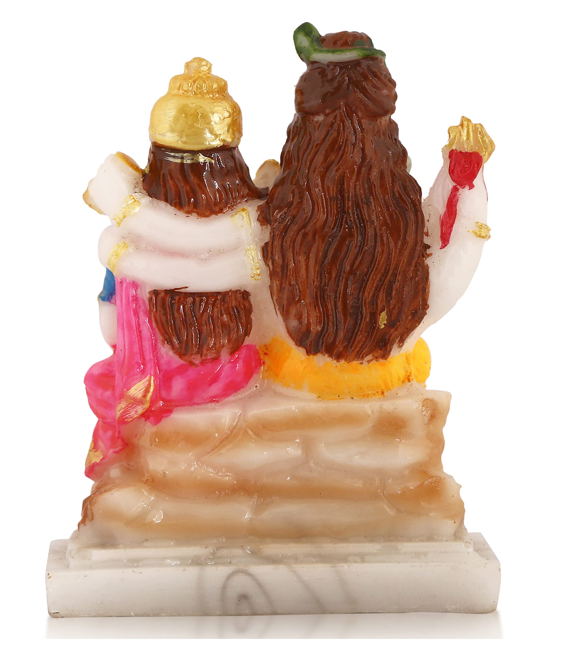 Awesome Craft Handcrafted Shiva Parvati Ganesh Idol Shiv Parivar Murti Statue Sculpture Hindu Showpiece Figurine For Home Office