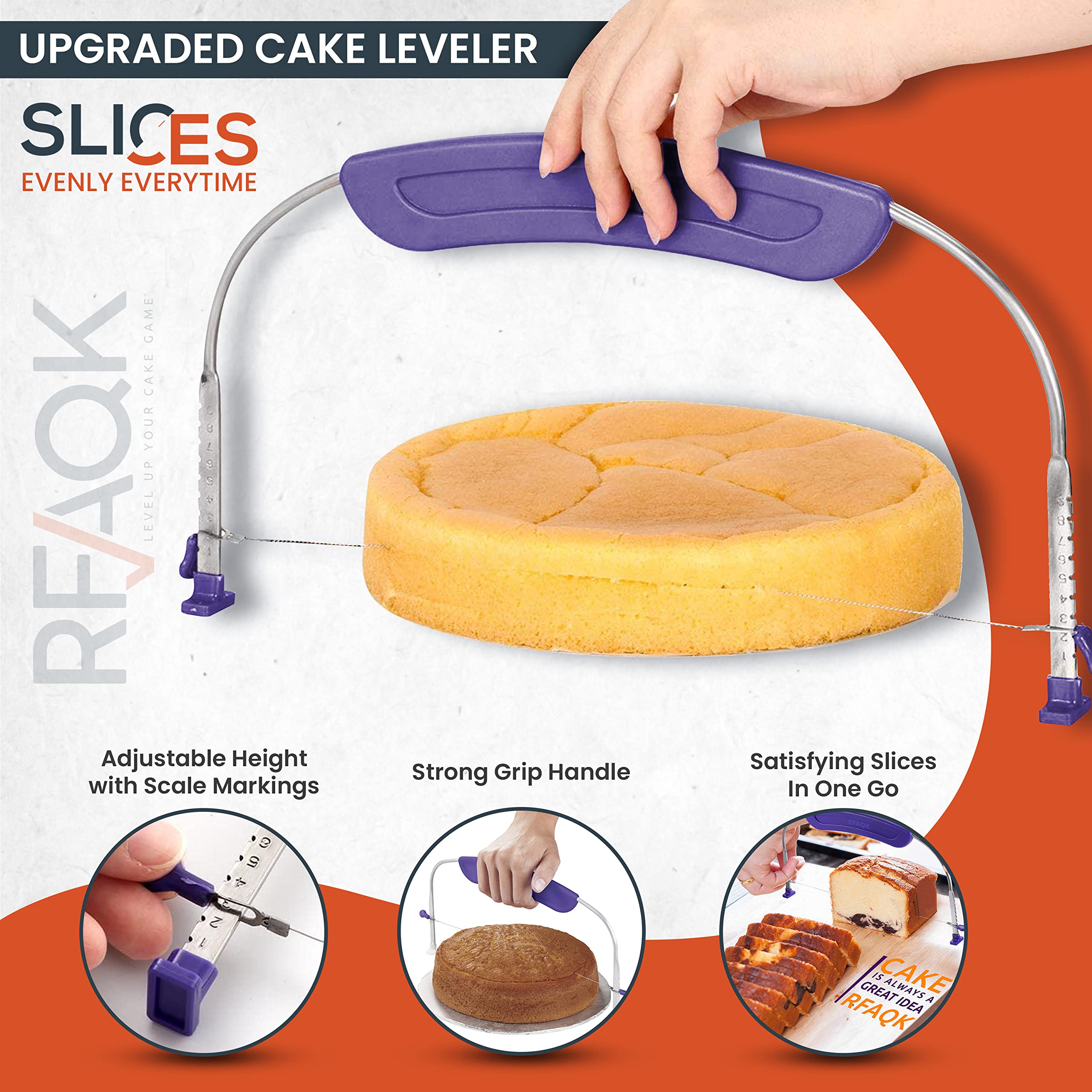 Rfaqk 50Pcs Cake Turntable Set -12'' Aluminum Revolving Stand- Professional Cake Leveler- Decorating Supplies Kit With Straight