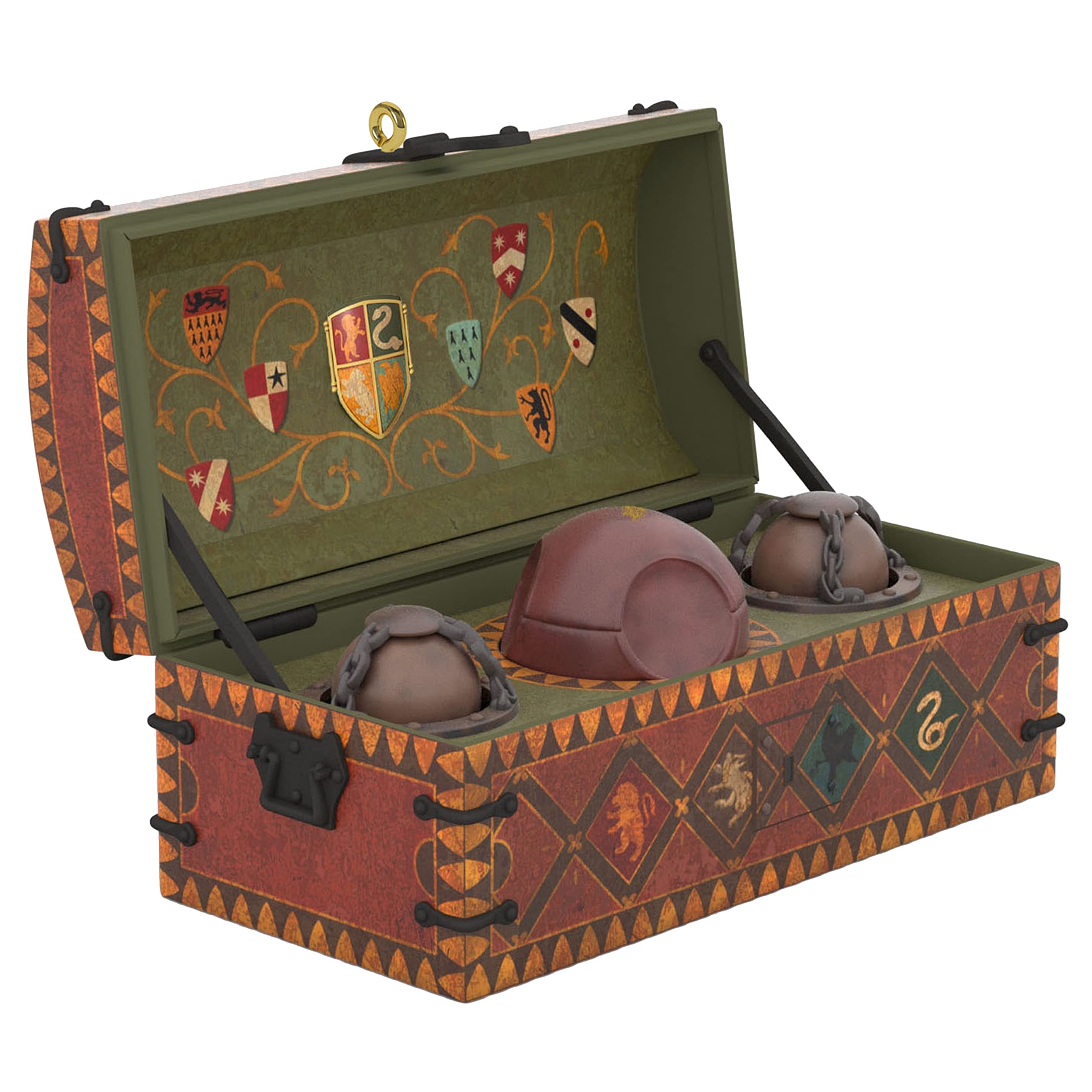 Hallmark Keepsake Plastic Christmas Ornament 2022, Harry Potter Quidditch Set with Motion
