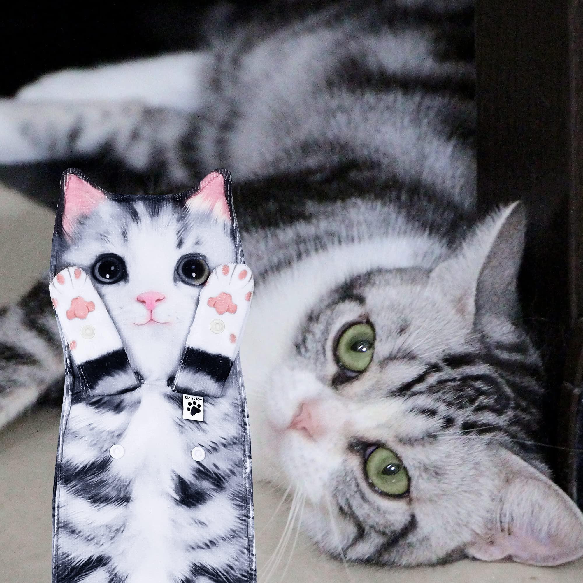 Cat Funny Hand Towels For Bathroom Kitchen - Cute Decorative Cat Decor Hanging Face Towels- Unique Mothers Day Valentines Day Ho