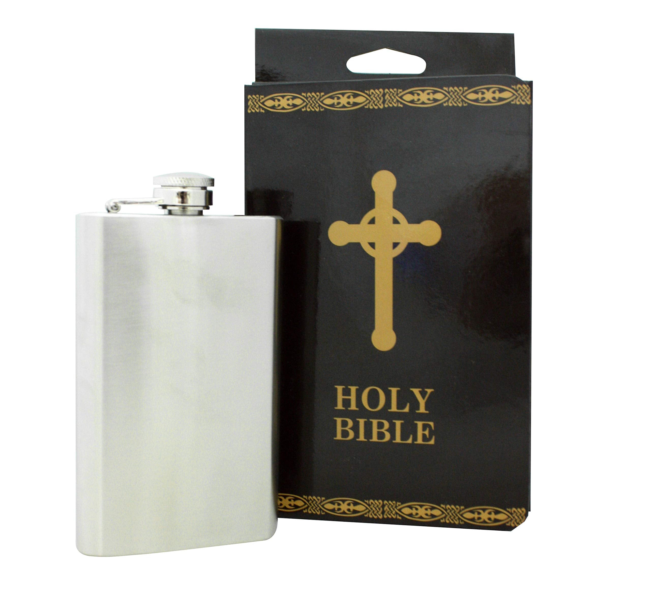 Island Dogs Bible Flask, Black