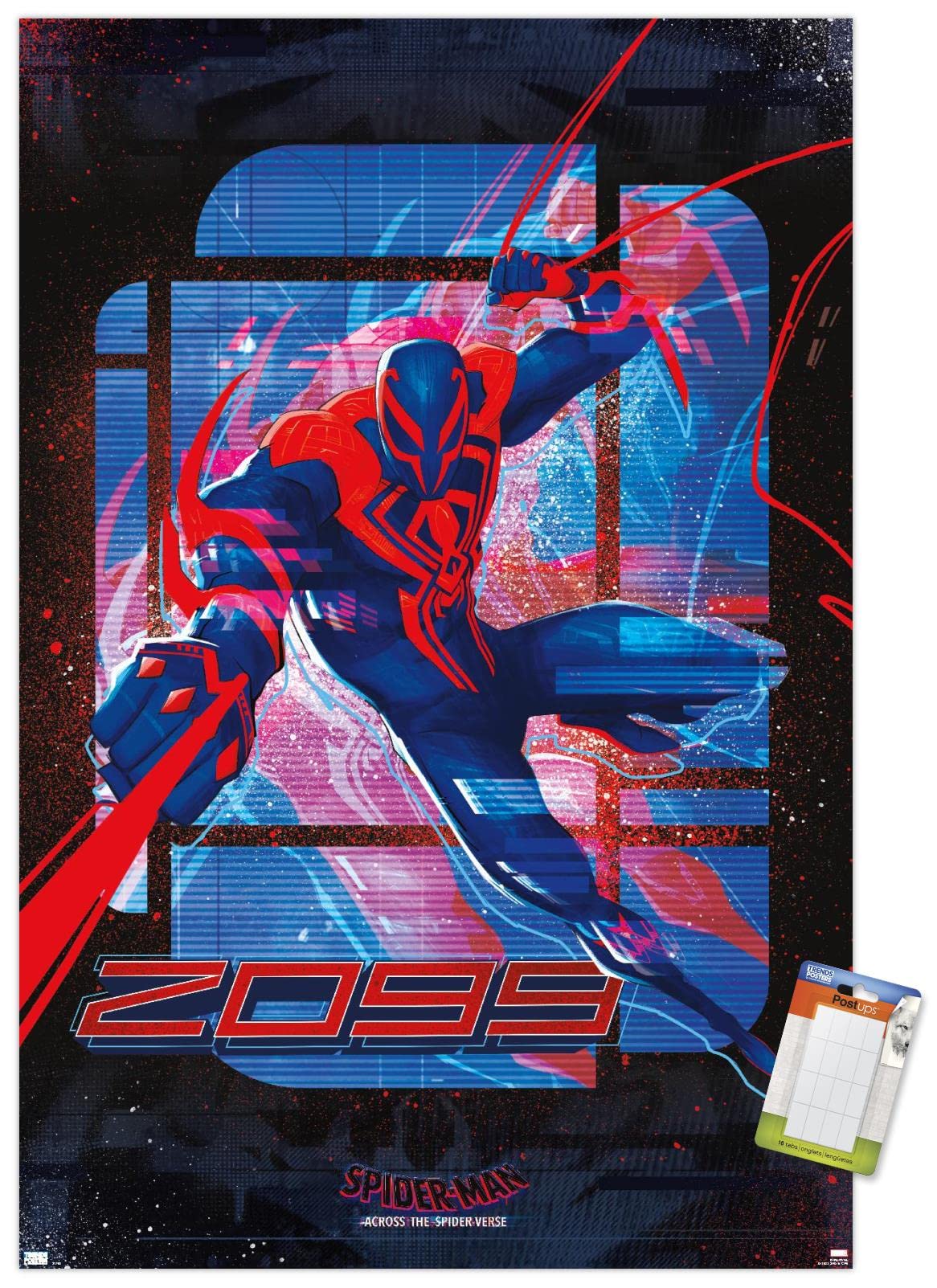 Trends International Marvel Spider-Man: Across The Spider-Verse - Spider-Man 2099 Wall Poster, 22.37'' X 34.00'', Premium Poster