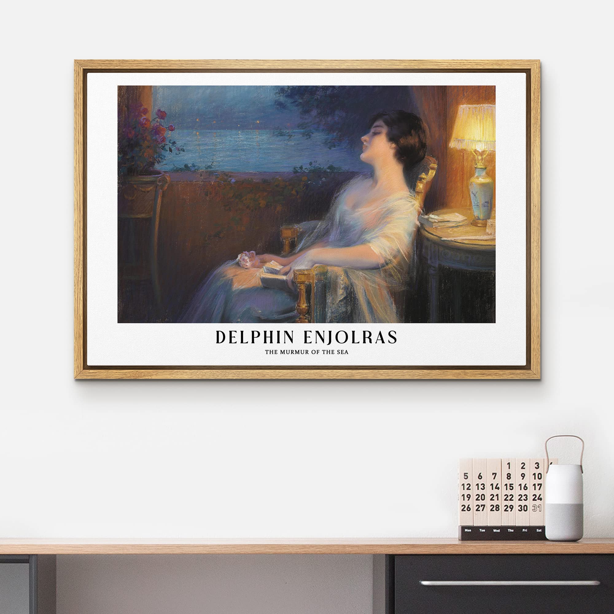 Wall26 Framed Canvas Print Wall Art The Murmur Of The Sea By Delphin Enjolras Historic Classical Illustrations Fine Art Decorati