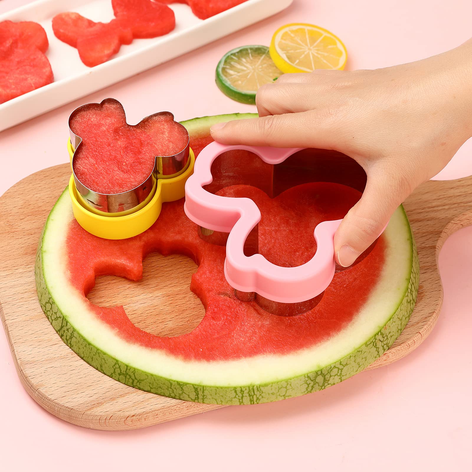 Cookie Cutter Set, Head, Glove, Shoe, Bows Shapes Sandwich Cutters Cookie Cutters -Food Grade Cookie Cutter Mold For Kids (7Pack