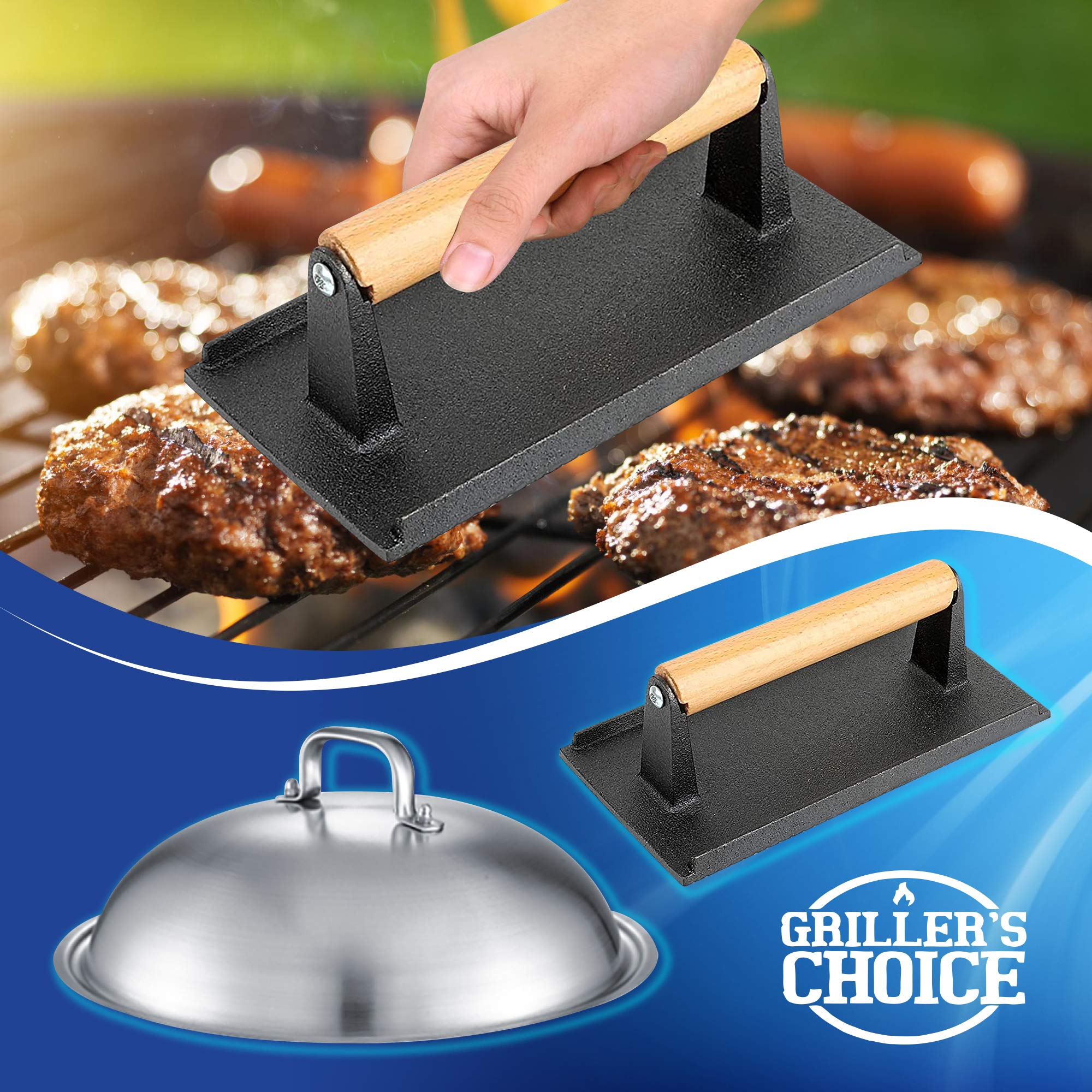 Grillers Choice Press And Griddle Dome Cover - Parent (Rectangular)