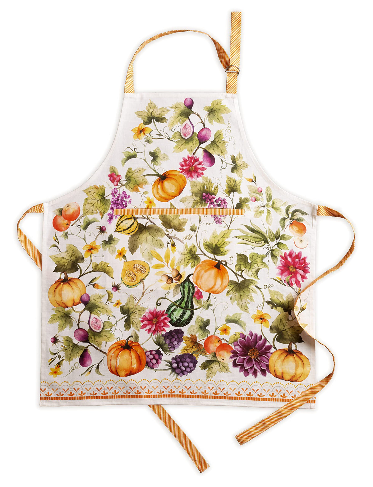 Maison D ' Hermine Apron 100% Cotton Adjustable Neck Strap Clothapron With Center Pocket For Mothers Day Gifts, Women, Men, Banq