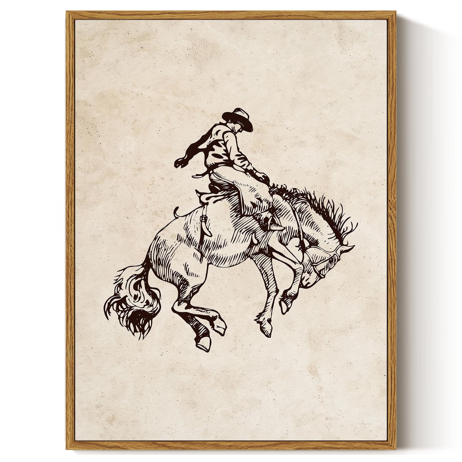 Arpeotcy Framed Art Wild Cowboy
