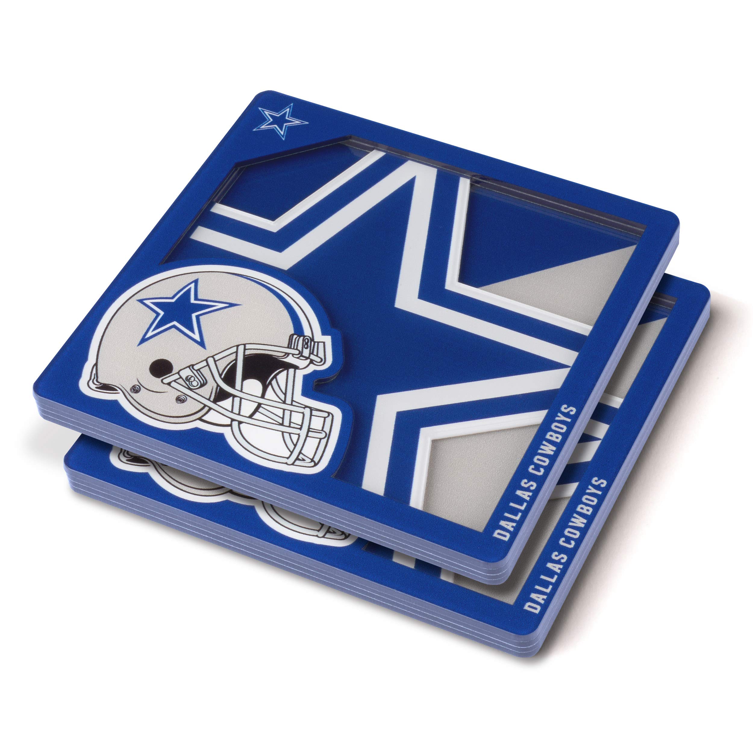 Youthefan Nfl Dallas Cowboys 3D Logo Series Coasters 4'' X 4''