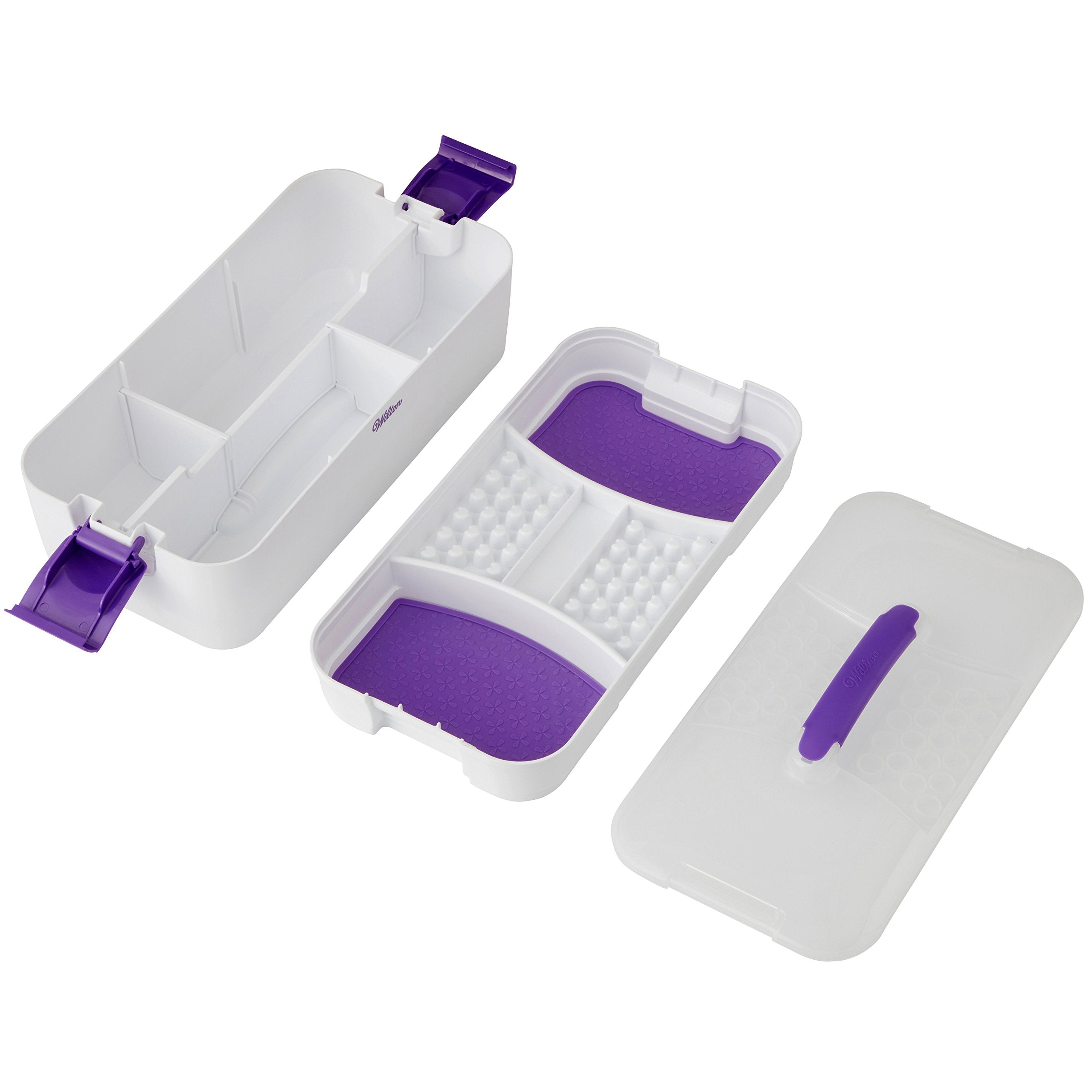 Wilton Decorator Preferred Cake Decorating Tool Caddy - White/Purple, Model 409-3077, Essential for Cake Decorating