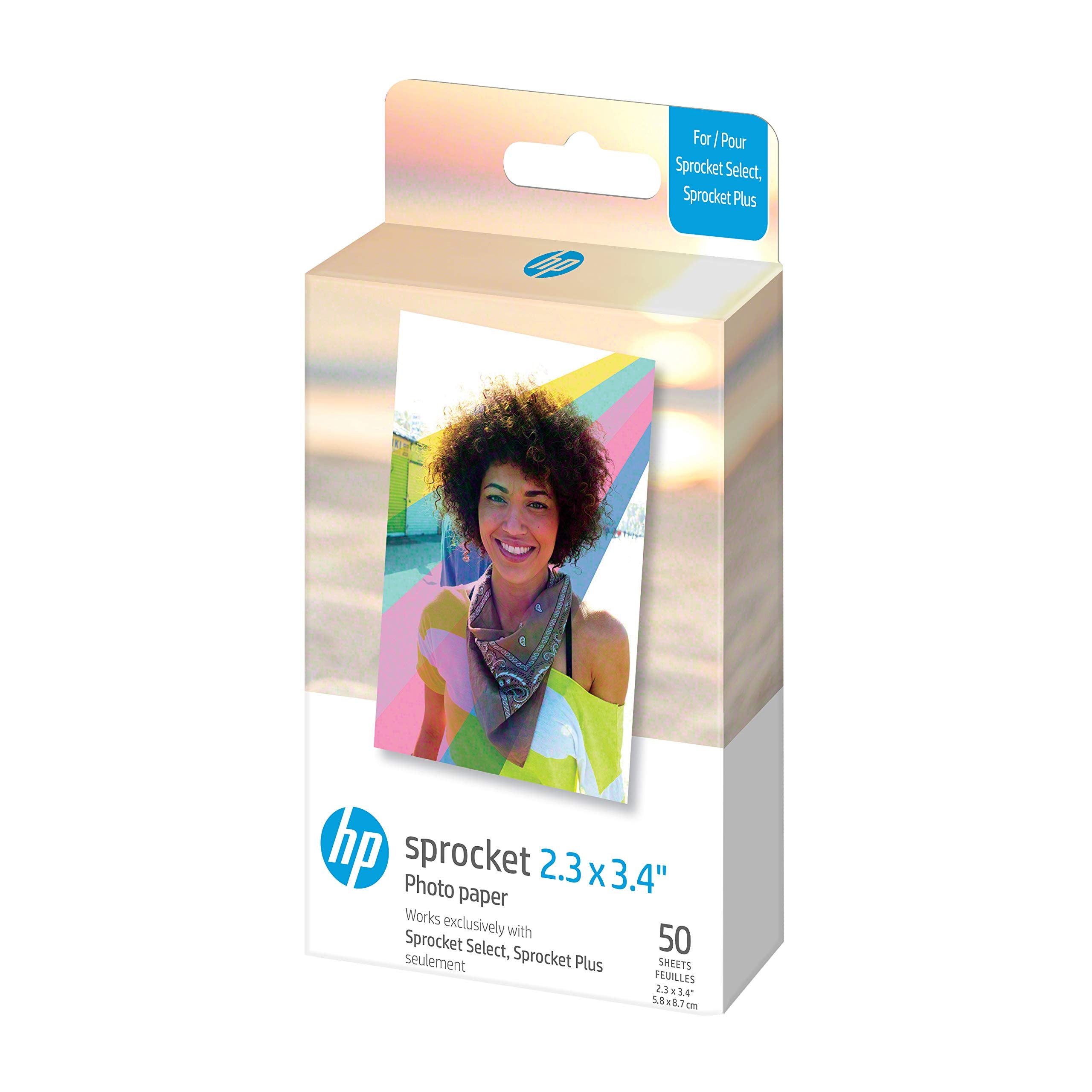 HP 23x34 Premium Zink Photo Paper (50 Pack) Accesory Kit with Photo Album  case  Stickers  Markers