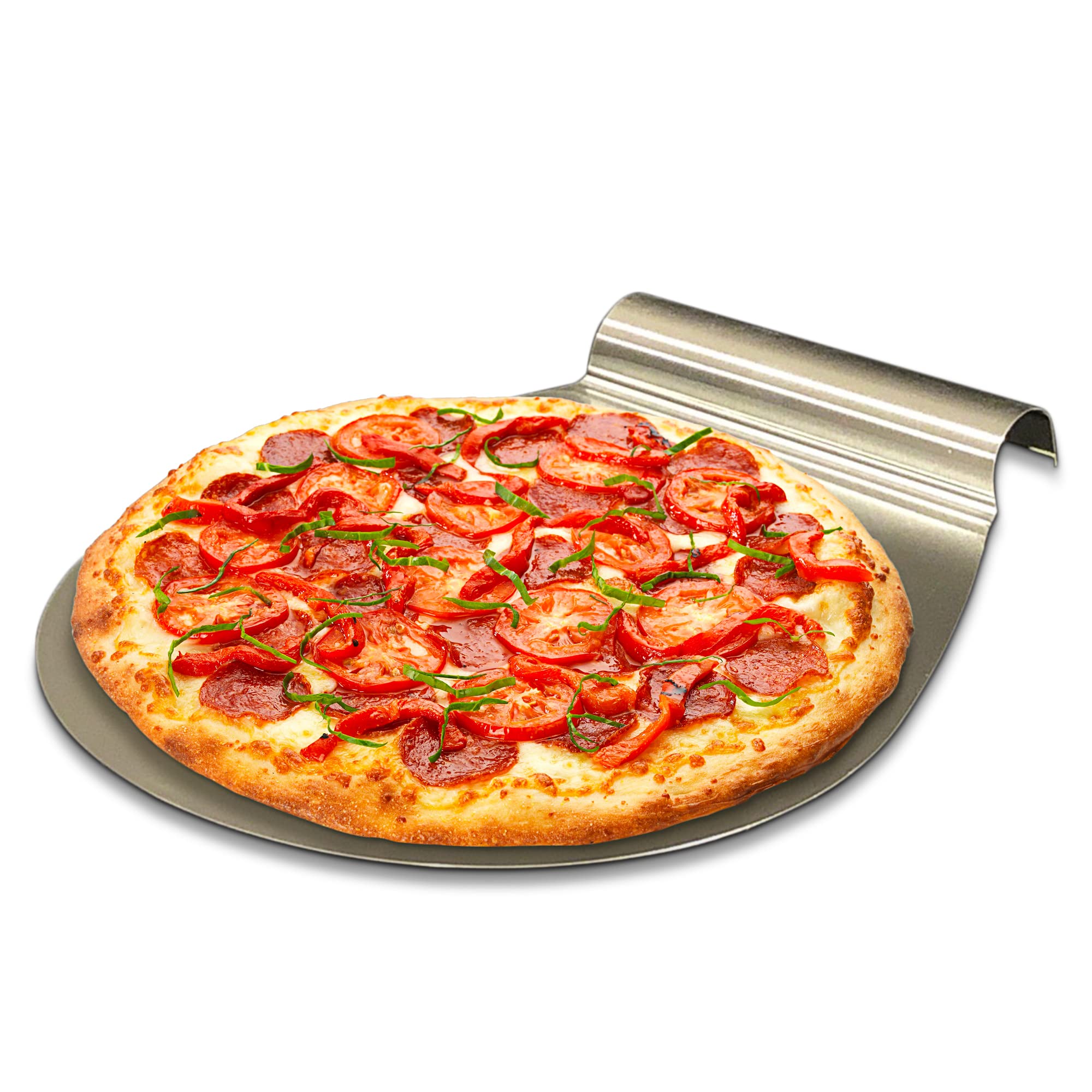 Shes Chic Stainless Steel Peel, Metal Multi-Purpose Scrapper, Paddle, Cutter & Spatula, Turner Tool, For Homemade Pizza, Bread,