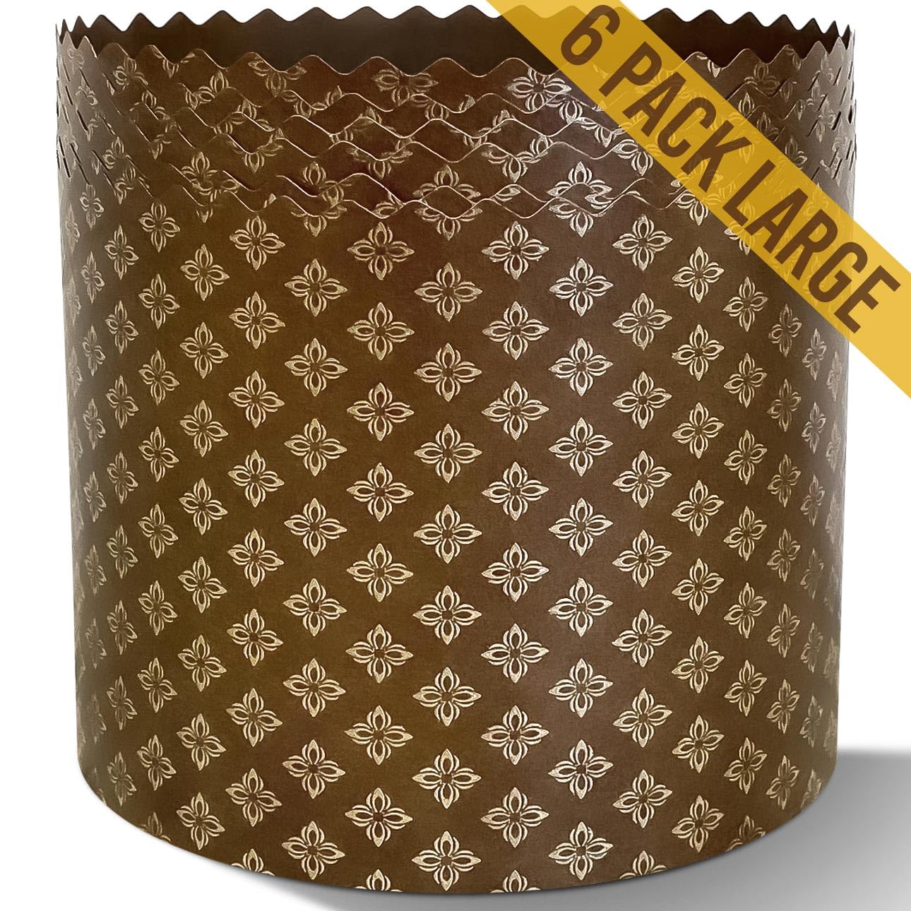 20 Oz Geborilma Easter Bread Mold - Panettone Paper Baking Molds 6 Pack - Oven Safe Large Panettone Mold - Easter Bread Paper Mo