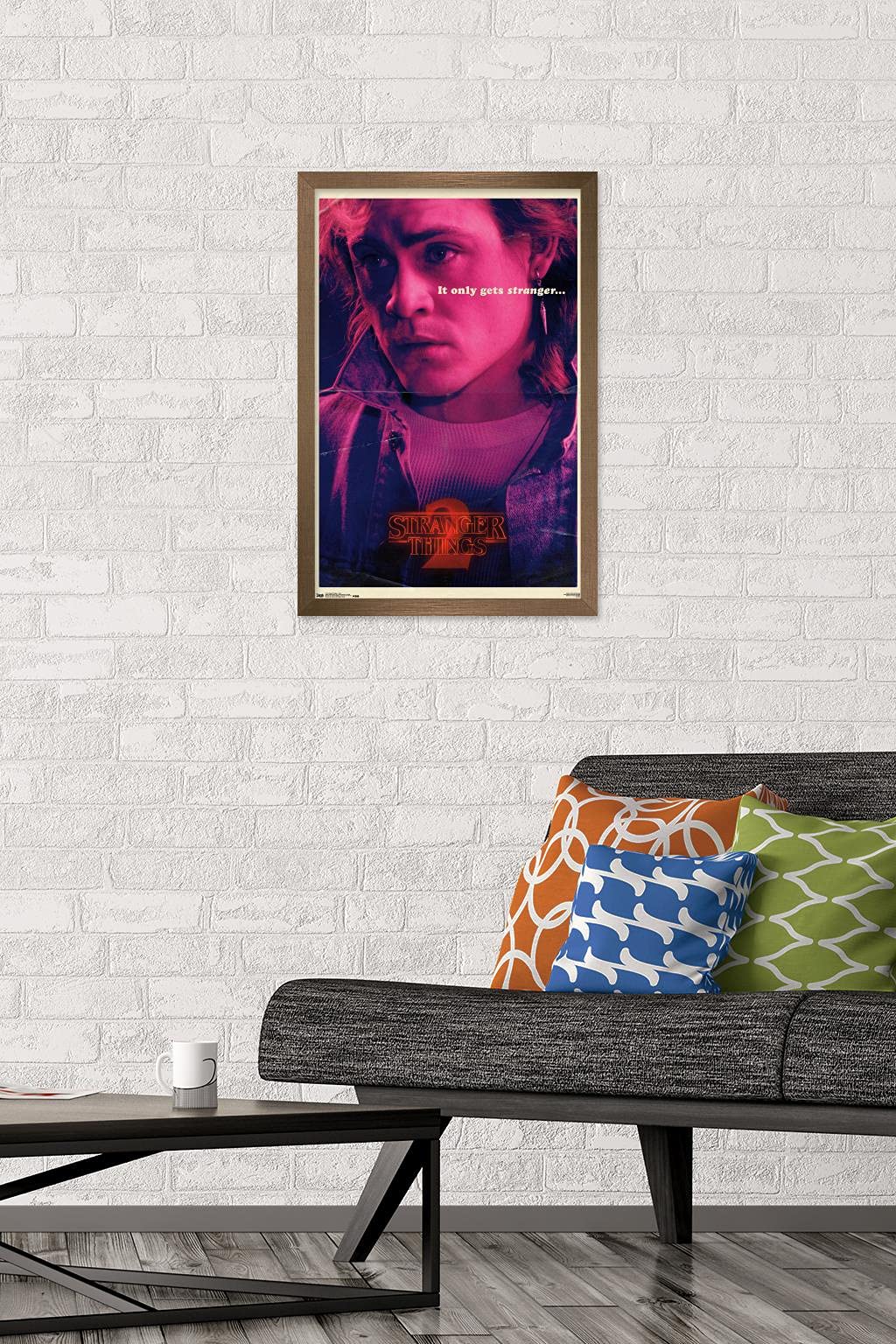 Trends International Netflix Stranger Things: Season 2 - Billy Wall Poster, 14.725'' X 22.375'', Bronze Framed Version