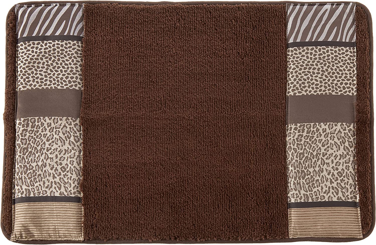 Zahari Home Safari Stripes Animal Bathroom Rug Classic Luxury Leopard Cheetah Zebra Bath Rug Contemporary Decor Beautiful Shower