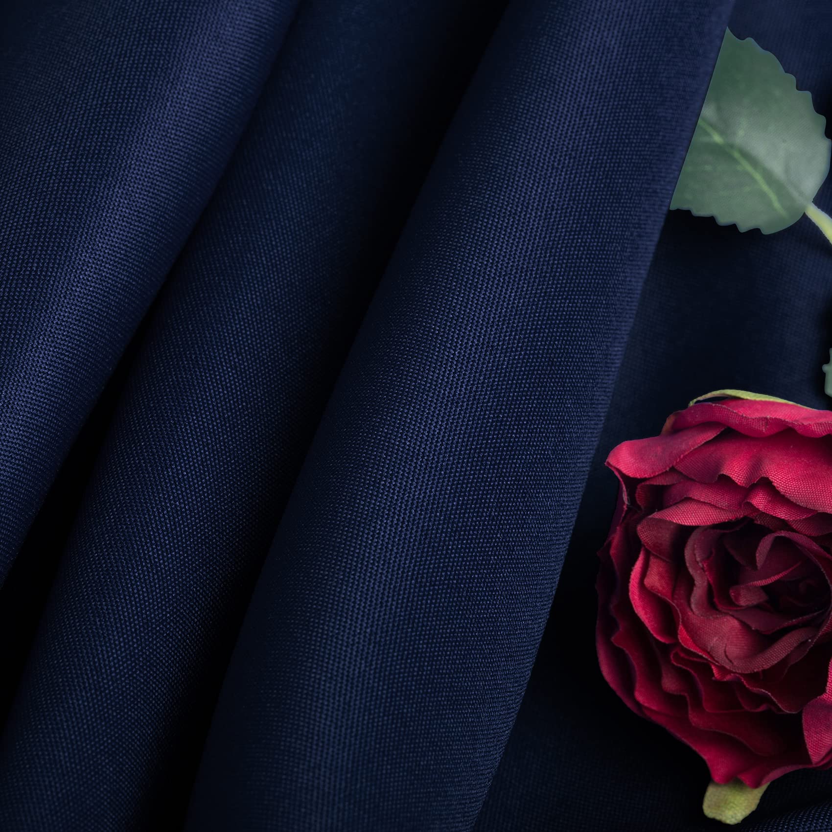 Ascoza 2Pack 70 Inch Navy Round Tablecloth In Washable Polyester Fabric For Wedding/Banquet/Restaurant/Parties