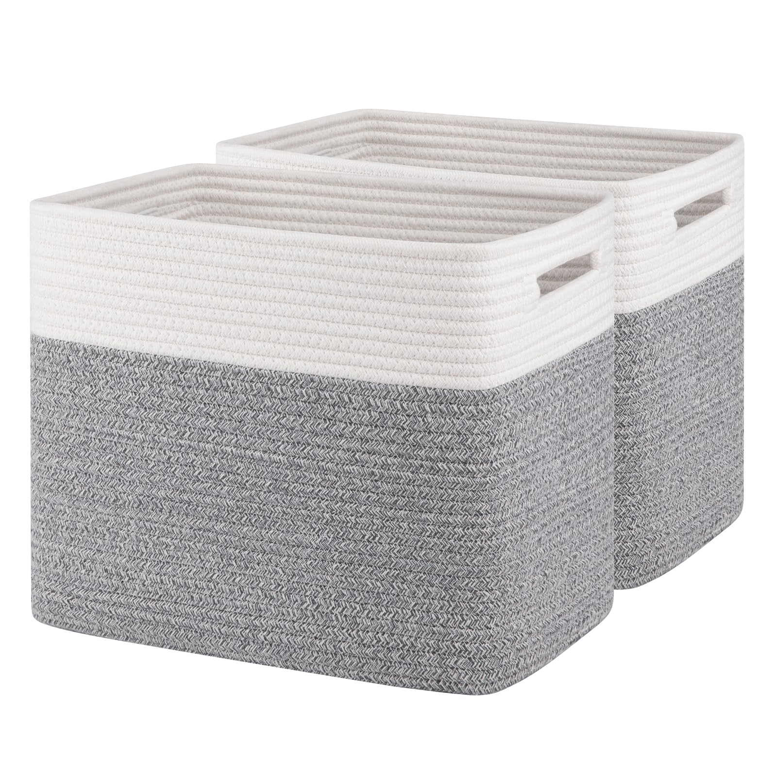 Oiahomy Storage Baskets For Shelf, Toy Storage Basket, Collapsible Storage Bins, Blanket Basket Living Room, Closet Storage For