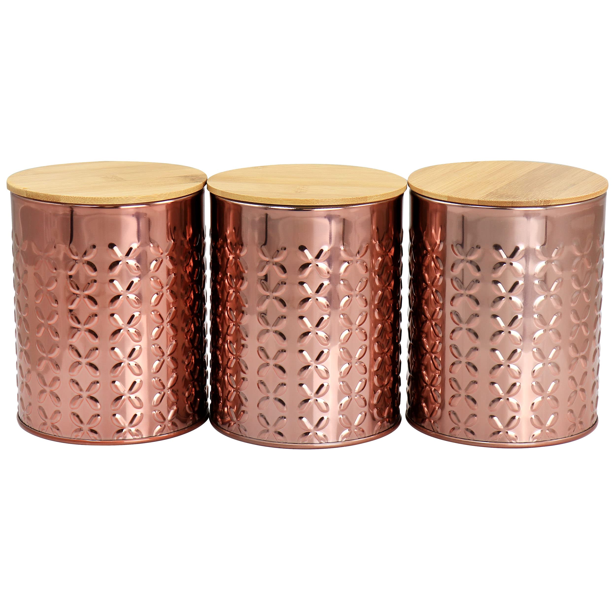 Megachef Mg-570 Canister Set, 3 Pieces, Copper