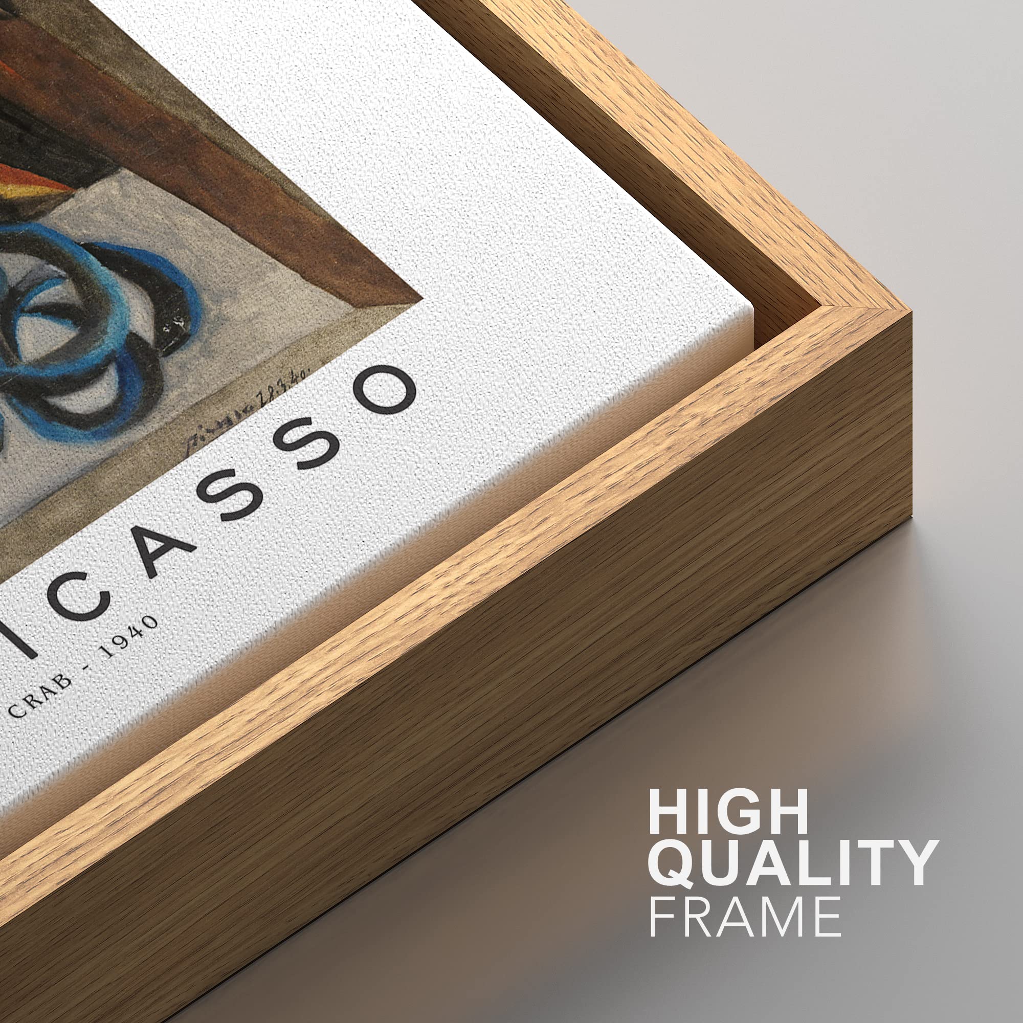 Idea4Wall Framed Canvas Print Wall Art The Spider Crab By Pablo Picasso Historic Cultural Illustrations Fine Art Traditional Col