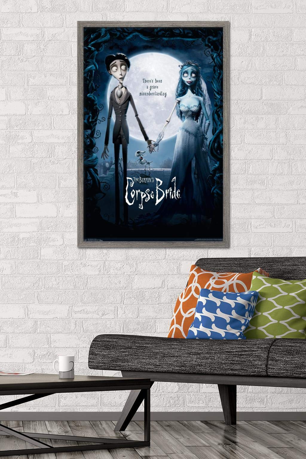 Trends International Tim Burton'S The Corpse Bride - One Sheet Wall Poster, 22.375'' X 34'', Barnwood Framed Version