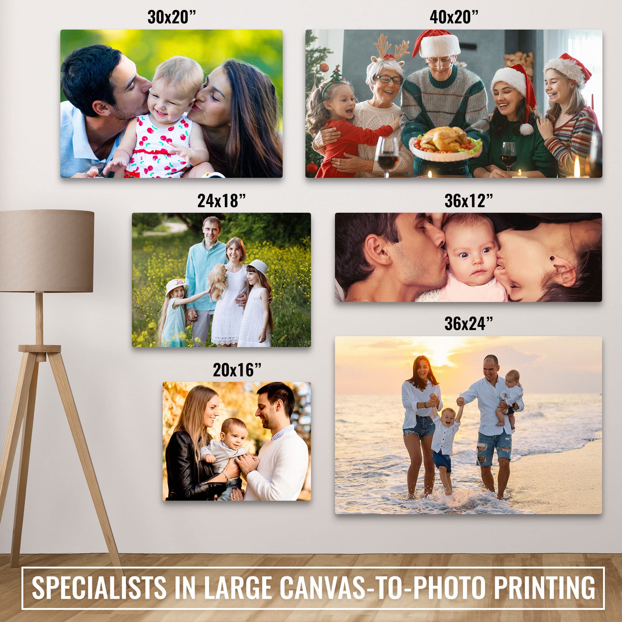 Specialists In Custom Panoramic Canvas Prints With Your Photos (12'' X 36'') & Personalized Photos Prints - Order Photo Prints P
