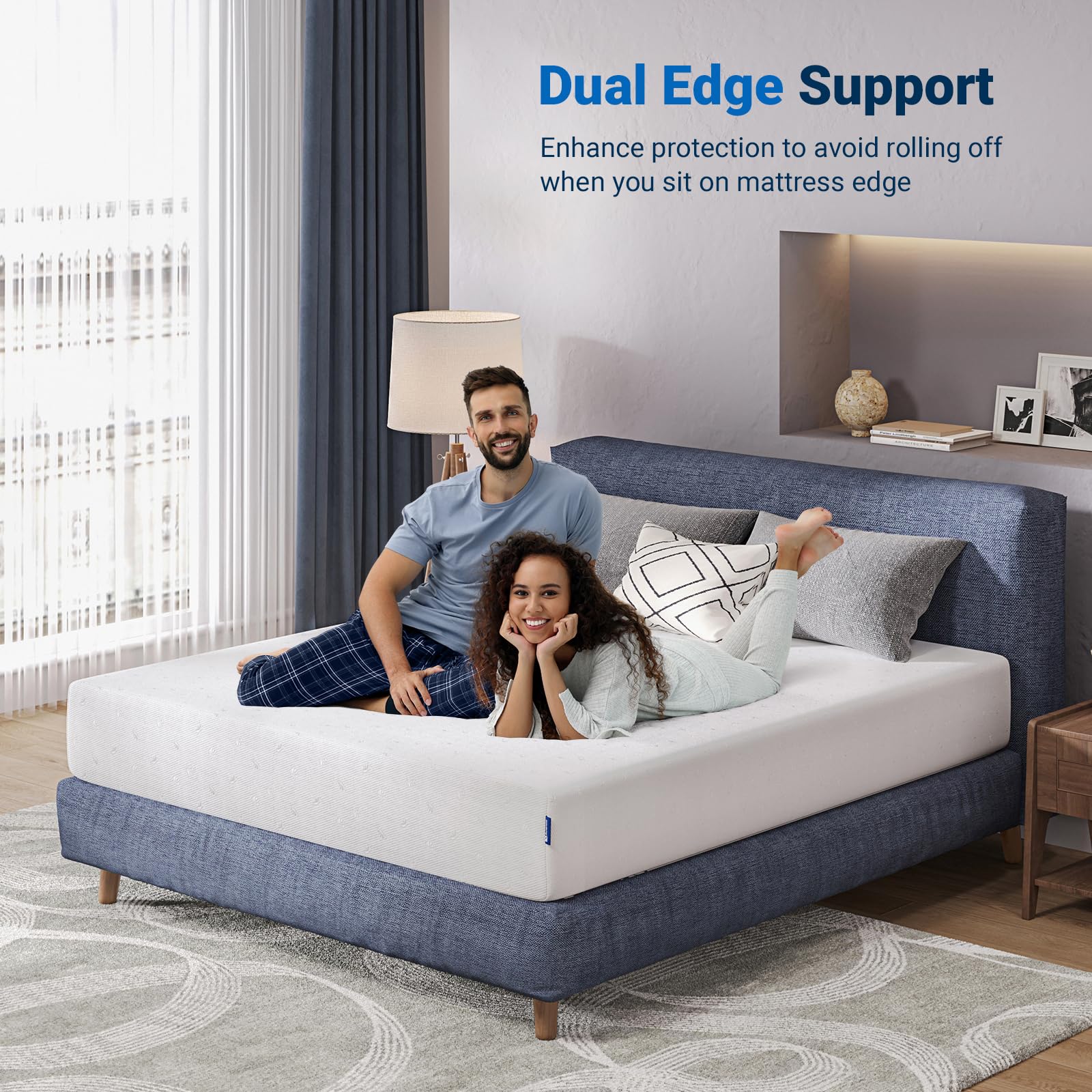 Avenco Full Size Mattress, 12 Inch Full Mattress In A Box With Comfort Memory Foam For Comfort Sleep & Pain Relief, Guestroom Fu