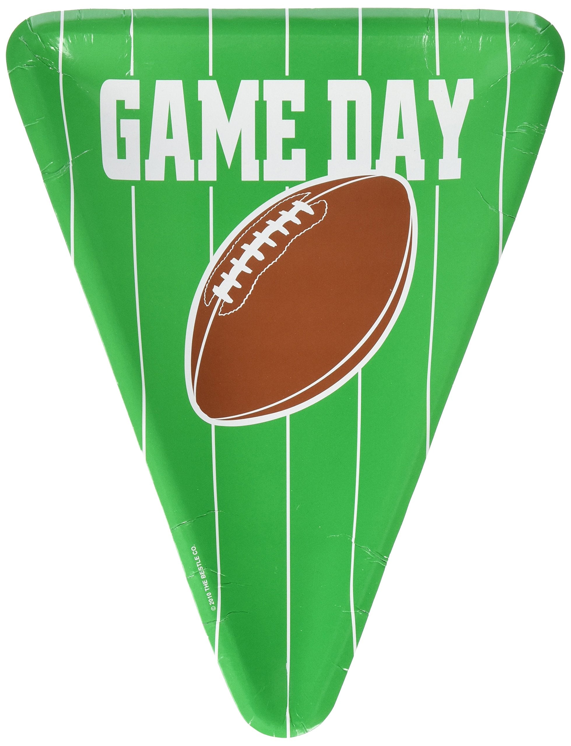 Game Day Football Plates (triangular-shaped) (8/Pkg)