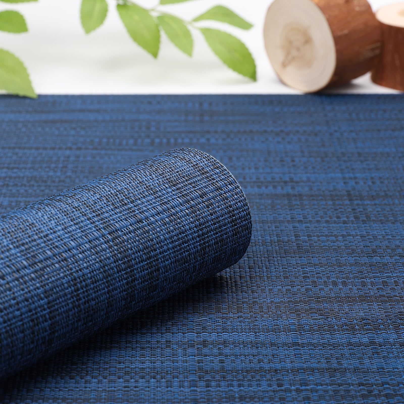 Myir Jun Place Mats, Table Mats Set Of 8 Indoor Placemats Washable Non-Slip Heatproof Woven Placemats For Dining Table Fabric Pl