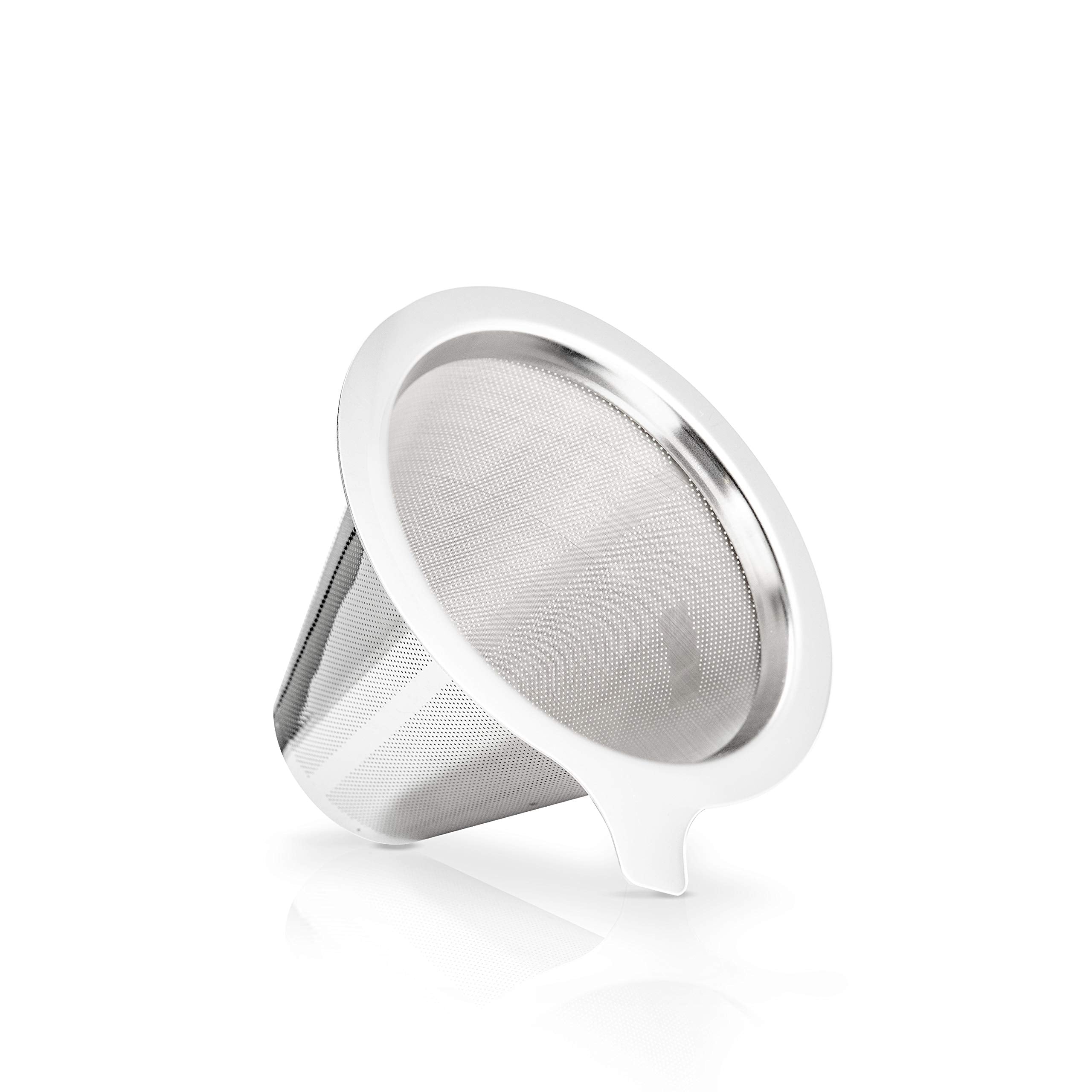 Yama Coffee Glass 20Oz Pour Over Drip Pot With Reusable Stainless Steel Filter Cone, Glass Handle - Yama Glass, Hand Blown In Ta