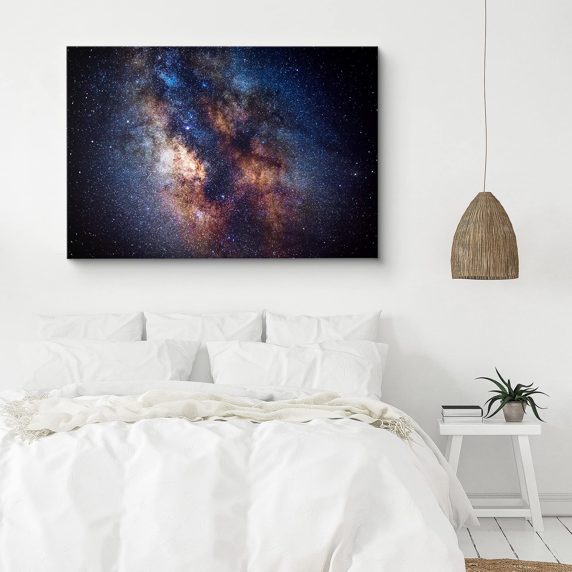Signford Canvas Print Wall Art Galaxy Star Constellation Astronomy & Space Aurora Digital Art Modern Art Contemporary Scenic Col