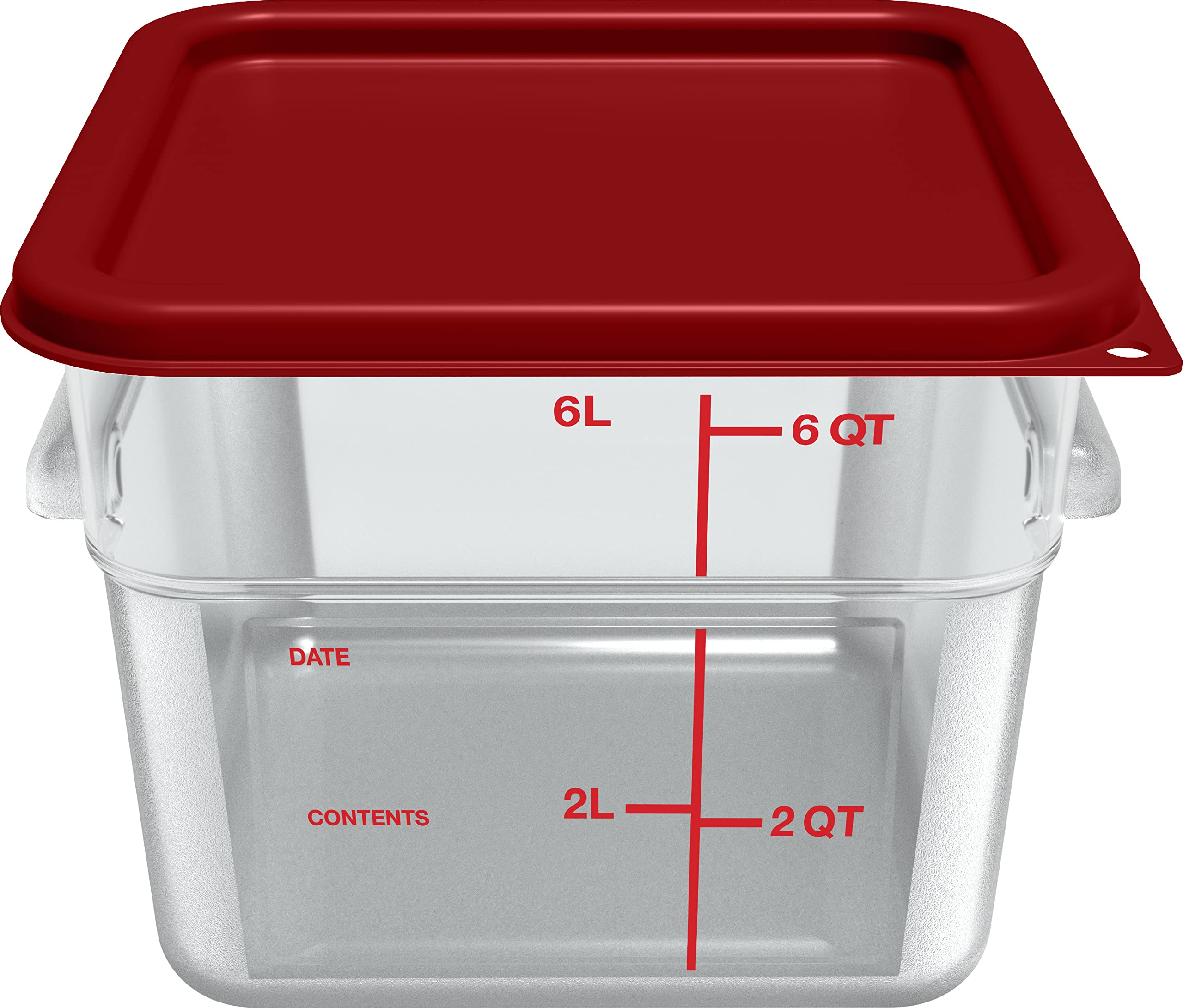Carlisle Foodservice Products Squares Square Food Storage Container Lid With Stackable Design For Catering, Buffets, Restaurants