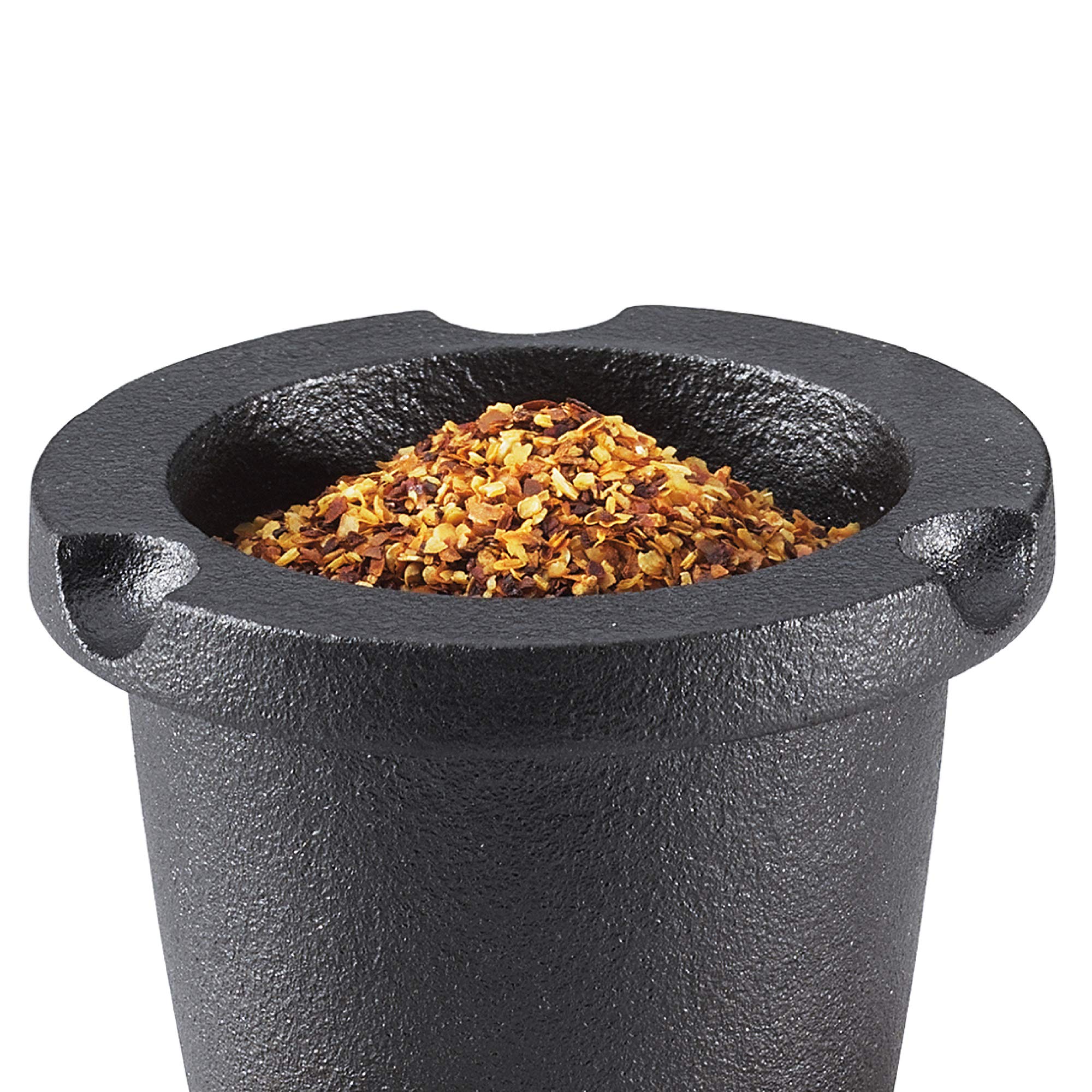 Zassenhaus Cast Iron Spice Grinder Set With Beech Wood Lid, Spice Mill, Herb And Seed Grinder, 3 Inches (Black)