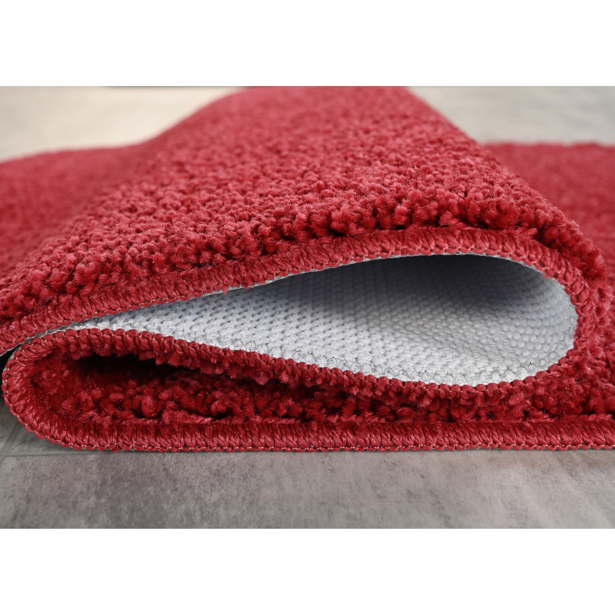Garland Rug Gramercy Plush Polypropylene Washable Bath Rug Set, 3 Piece (Toilet Lid Cover, Contour Rug, 20'' X34' Bath Rugs) Cla