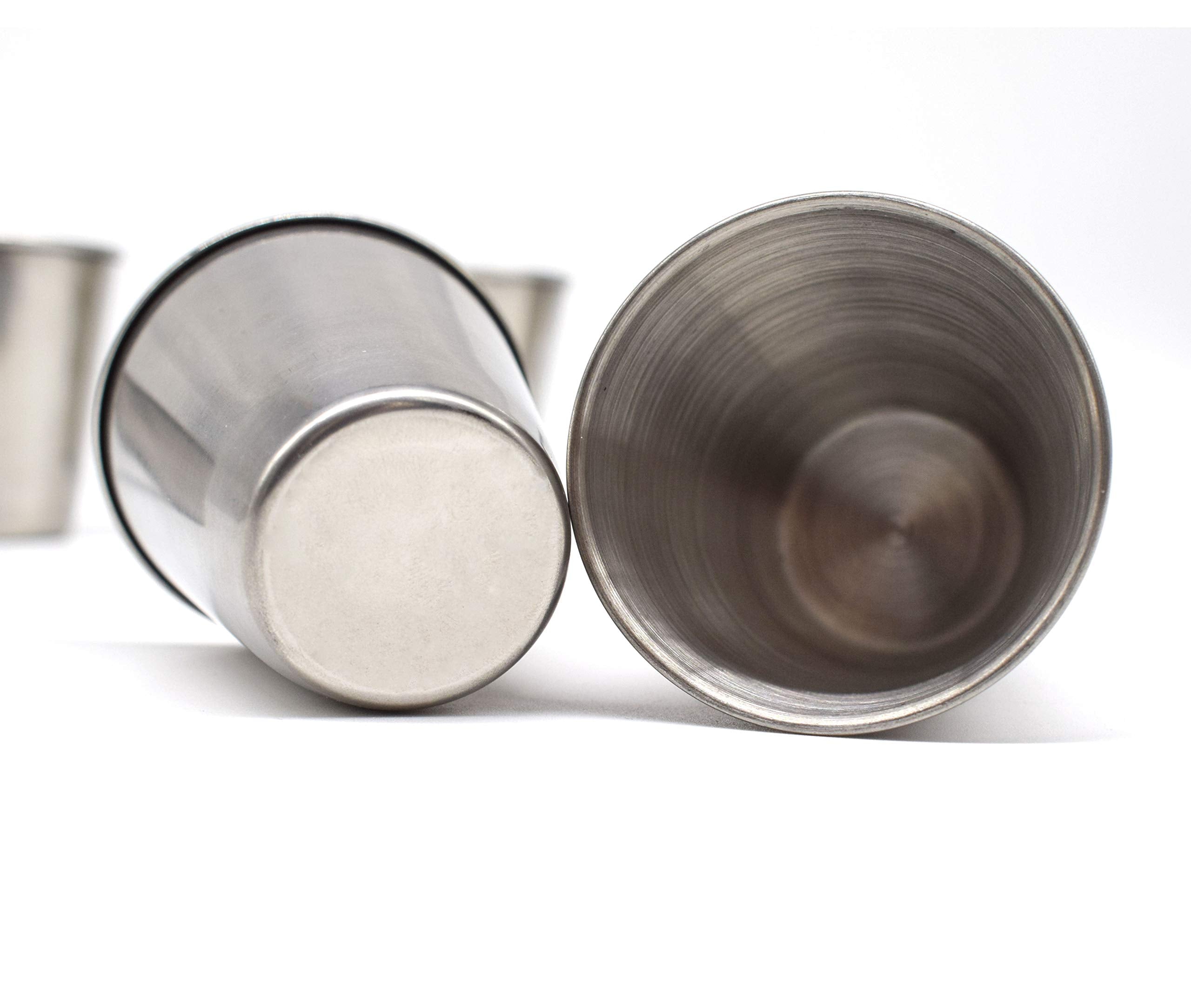 Auear, 6 Pack 2 Oz Stainless Steel Shot Glass Espresso Shot Cups Barware Drinking Vessel For Bar Home Restaurant