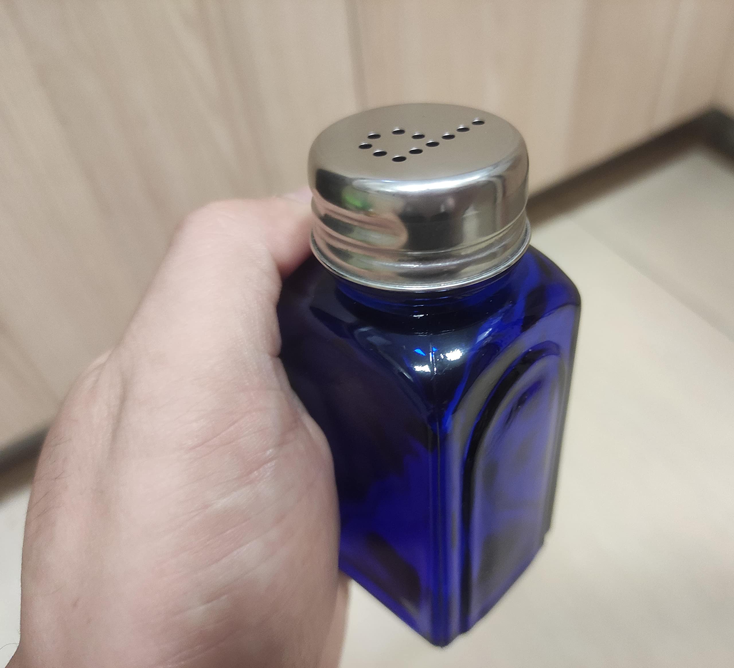 Sunwish Homewares Ritadeshop Retro Glass Salt And Pepper Shakers Set (2, Cobalt Blue)