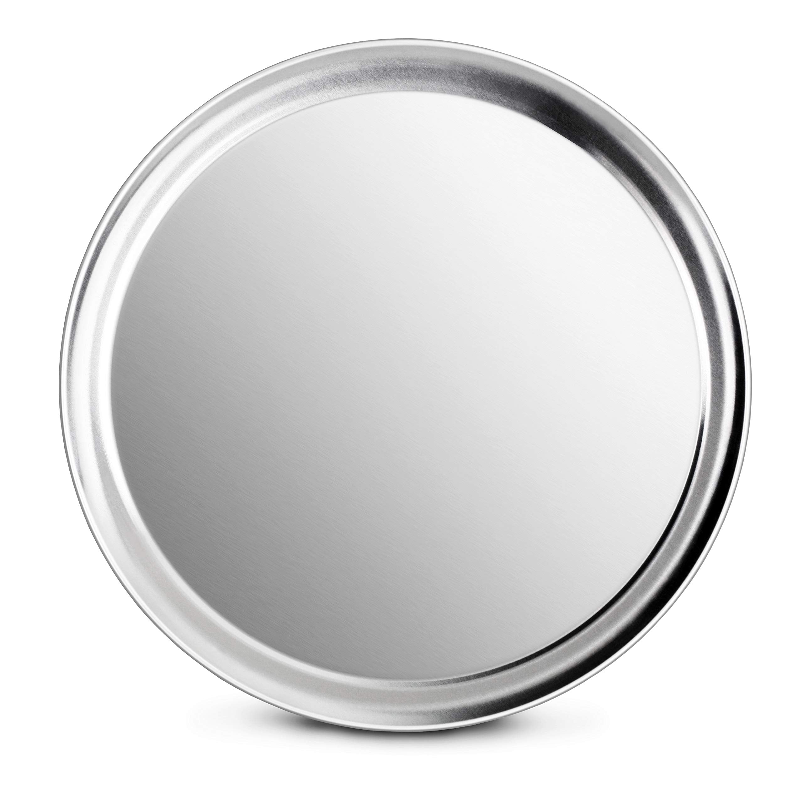 New Star Foodservice 50899 Pizza Pan/Tray, Wide Rim, Aluminum, 14 Inch, Pack Of 6