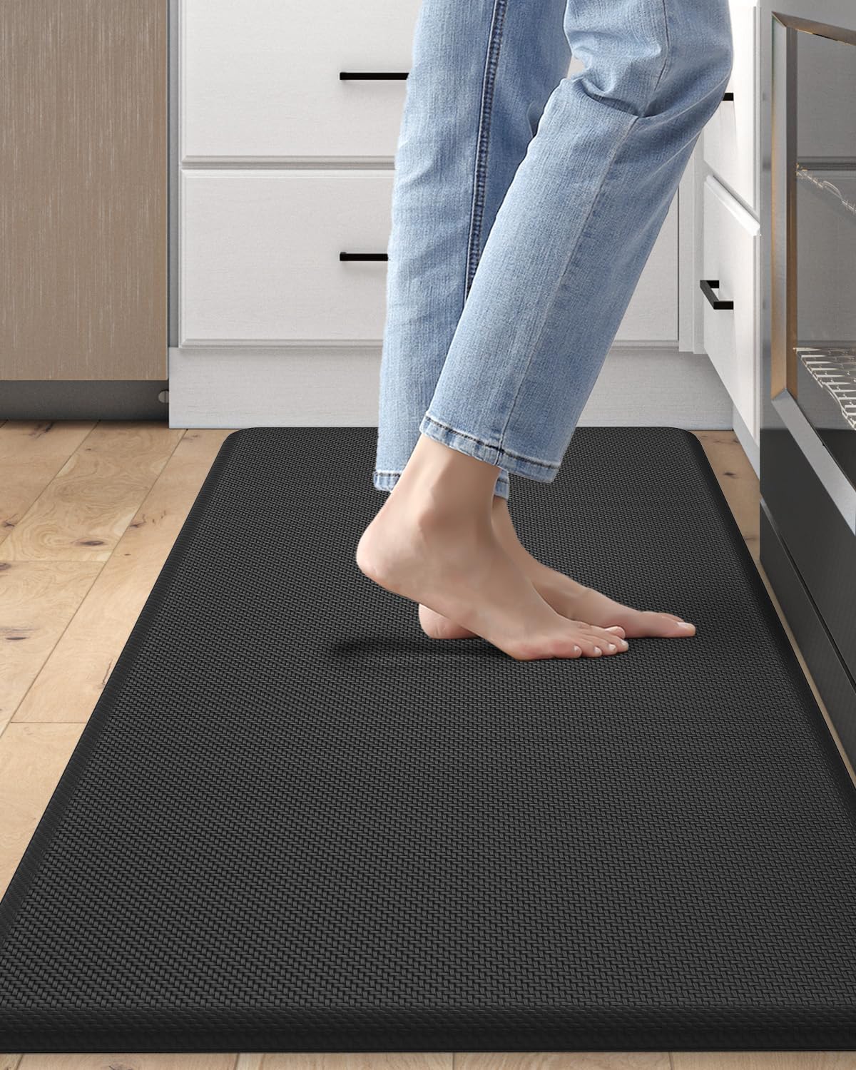 Dexi Kitchen Mat Cushioned Anti Fatigue, Non Slip Waterproof Comfort Standing Floor Rug For Kitchen, Office, Sink, Laundry, 39X2