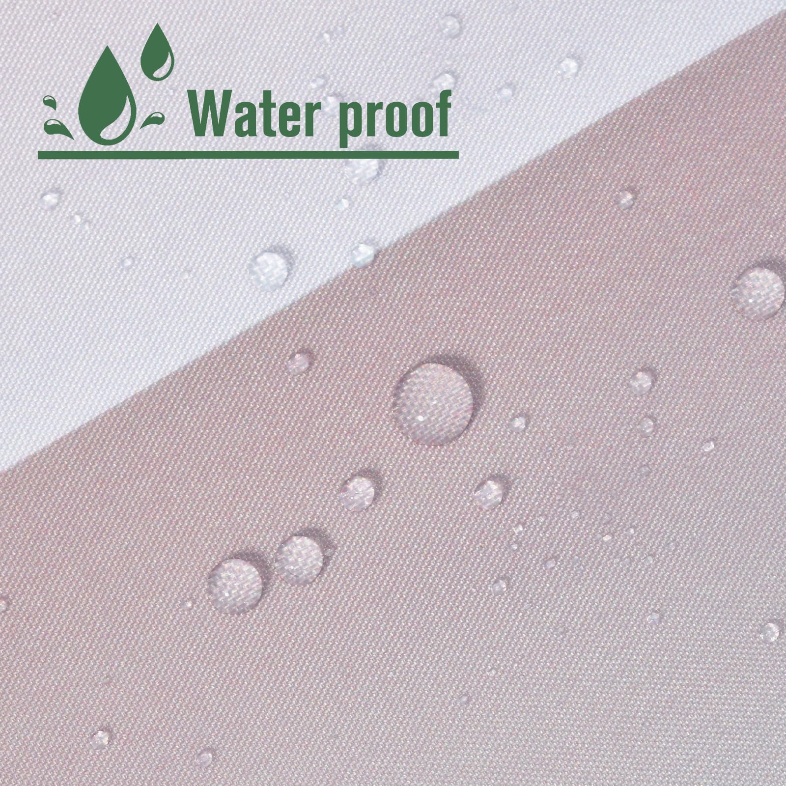 Yiatn No Hook Rosewater Pink Shower Curtain With Snap In Fabric Liner Set - Hotel Style With See Through Mesh Top Window, Modern