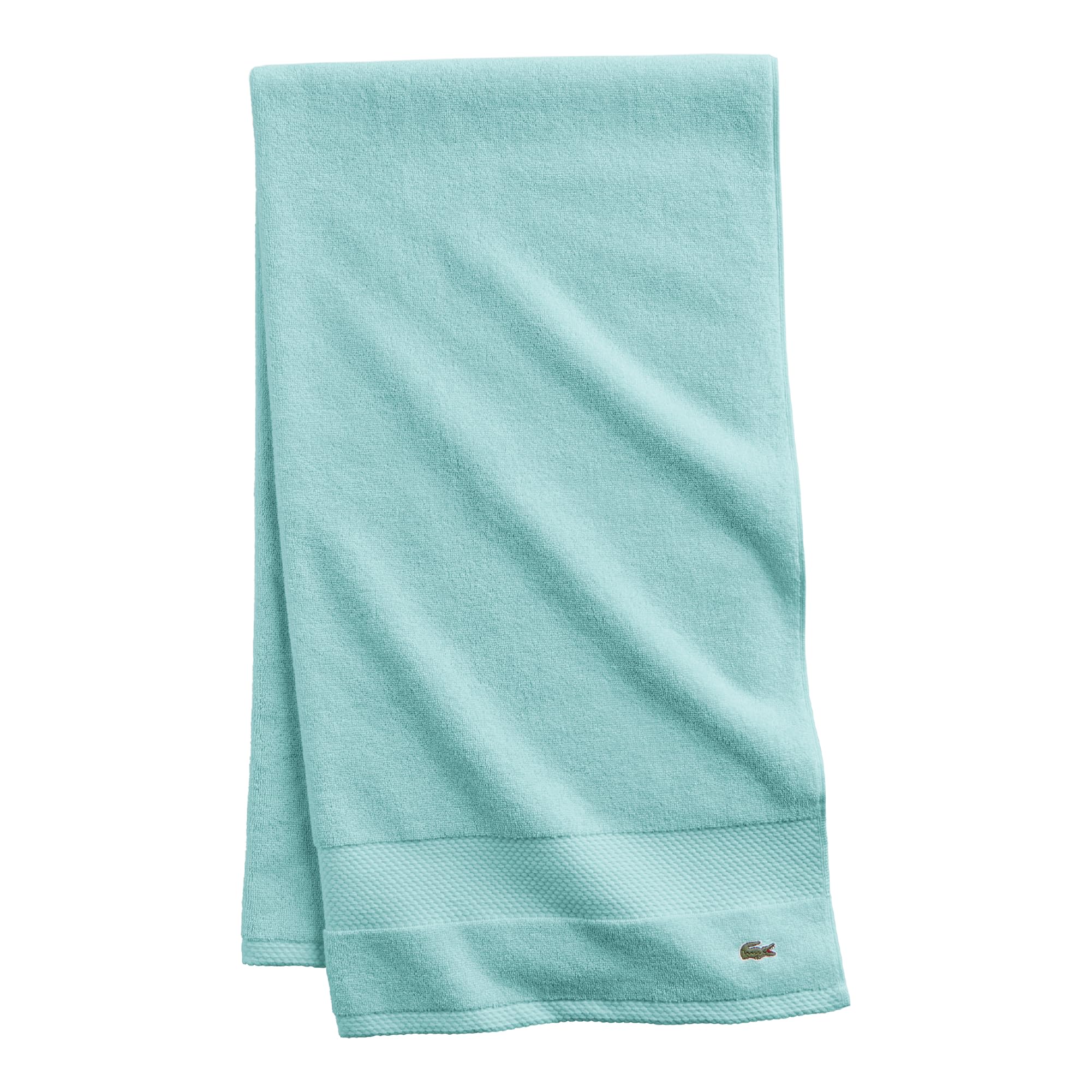 Lacoste Heritage Supima Cotton Bath Towel, Mint, 30'' X 54''