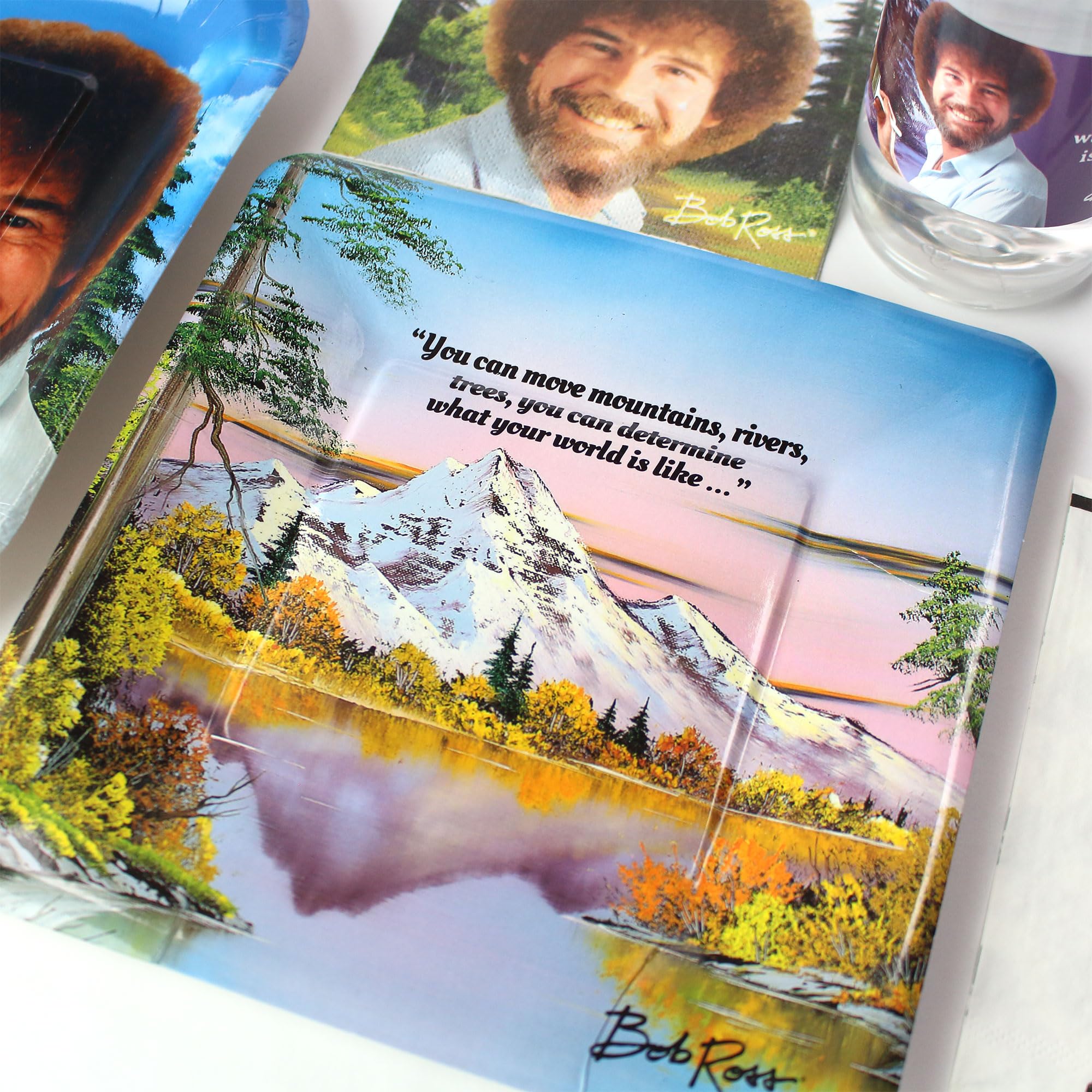 Prime Party Bob Ross Party Supplies (Deluxe) Classic Birthday Party Pack, 82 Piece Set