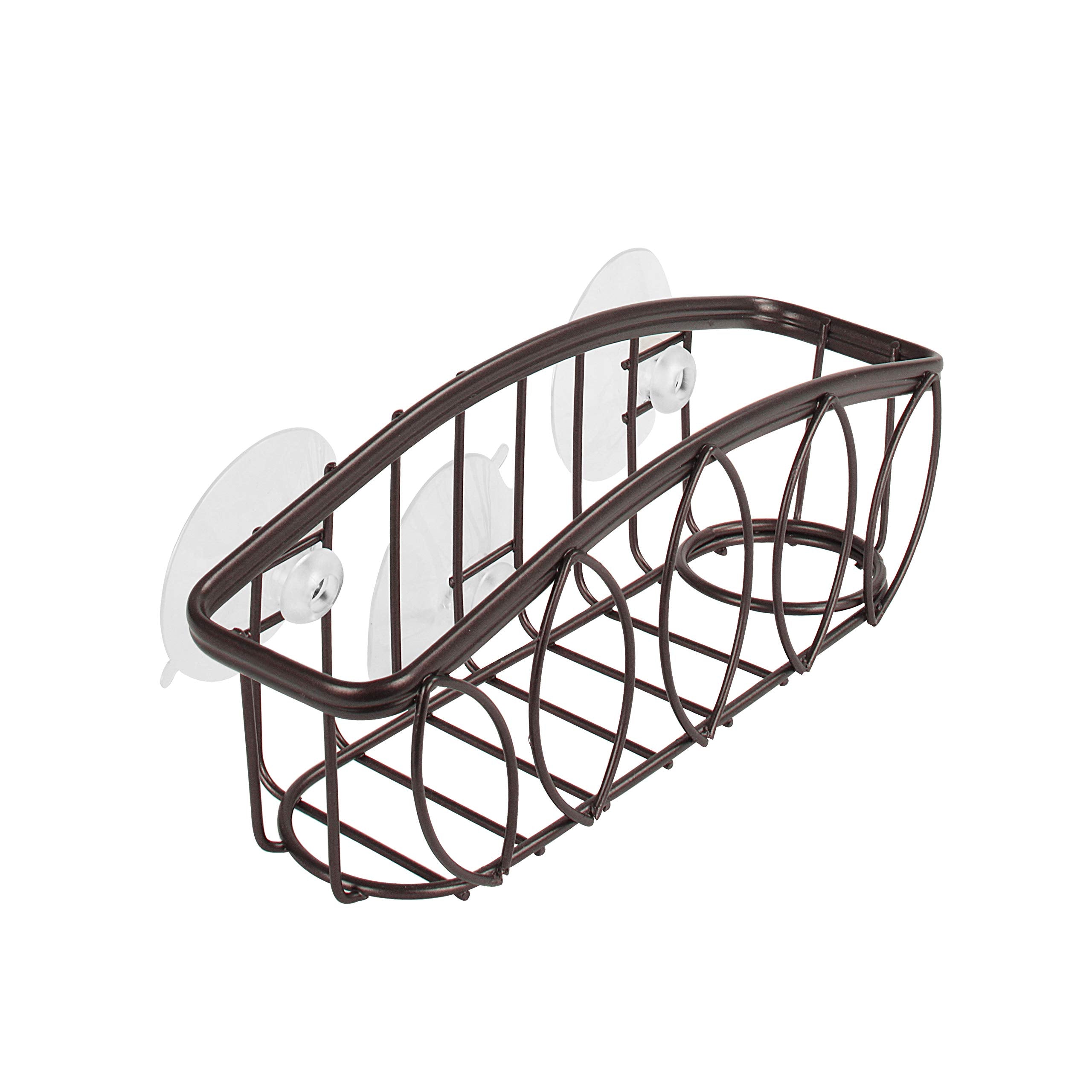 Spectrum Diversified Leaf Sponge & Brush Holder, Bronze