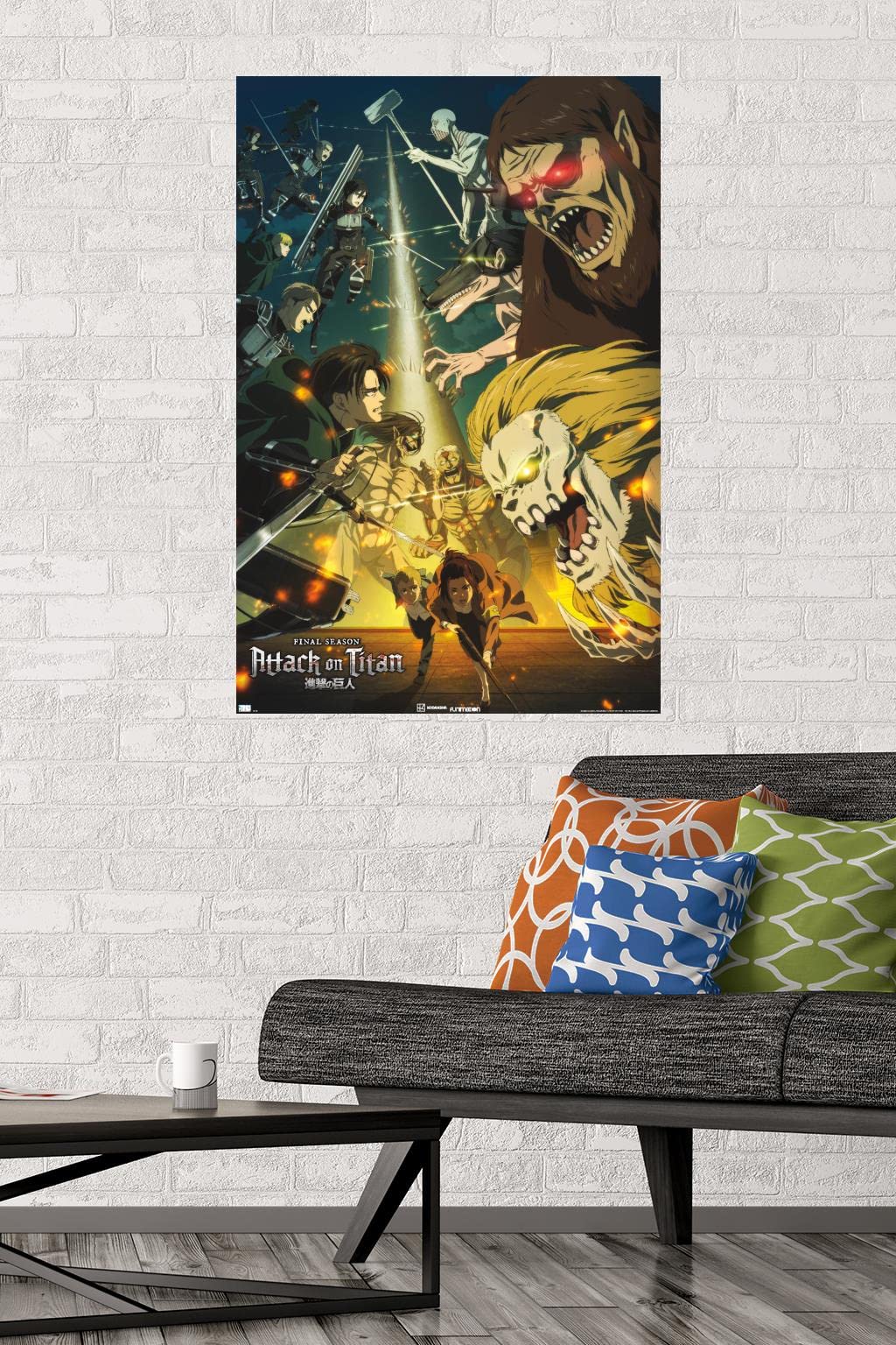 Trends International Attack On Titan: Season 4 - Key Visual 3 Wall Poster, 22.37'' X 34.00'', Unframed Version