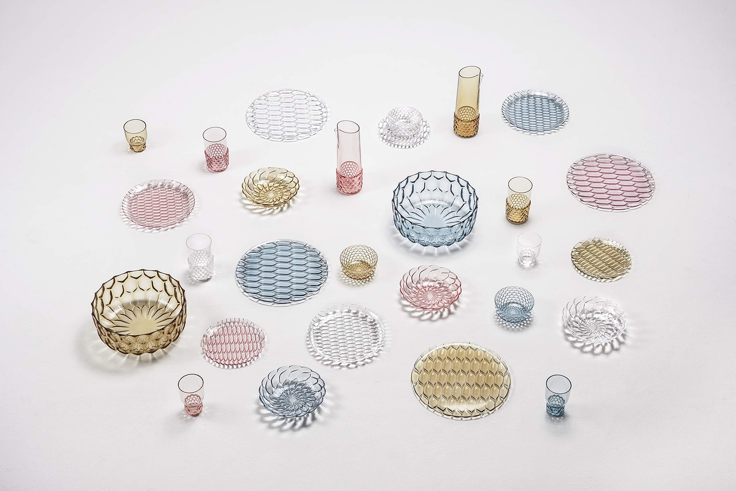 Kartell Jellies Family Bowl by Patricia Urquiola, Pack of 1, Transparent Light Blue