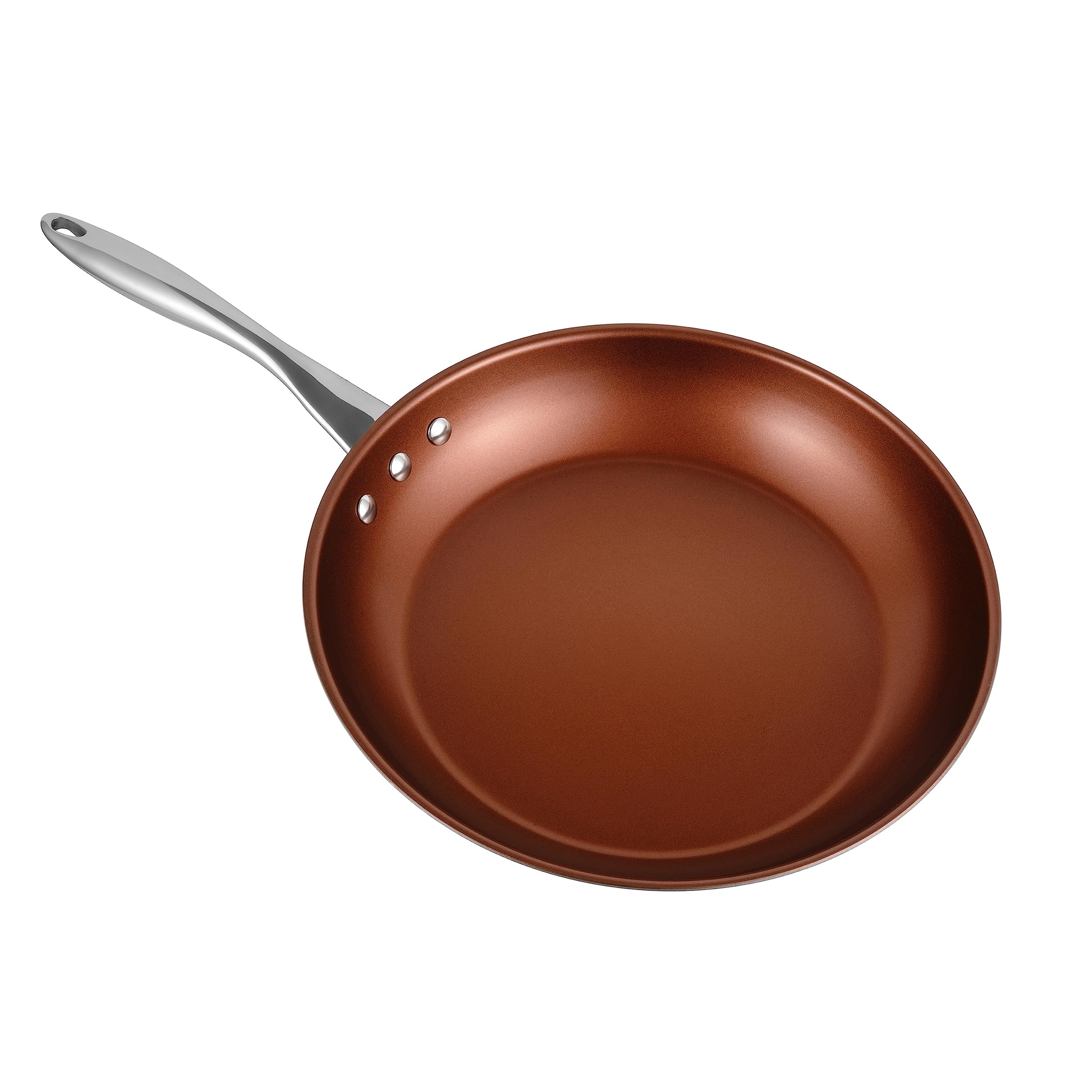 12'' (30 Cm) Stainless Steel Pan By Ozeri With Eterna, A 100% Pfoa And Apeo-Free Non-Stick Coating