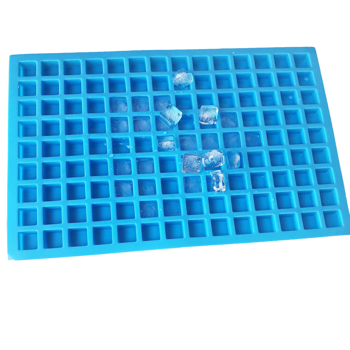 X-Haibei Small Square Ice Cube Jello Candy Chocolate Making Silicone Thicker Mold Soap Supplies 0.1Oz Per Cell Random