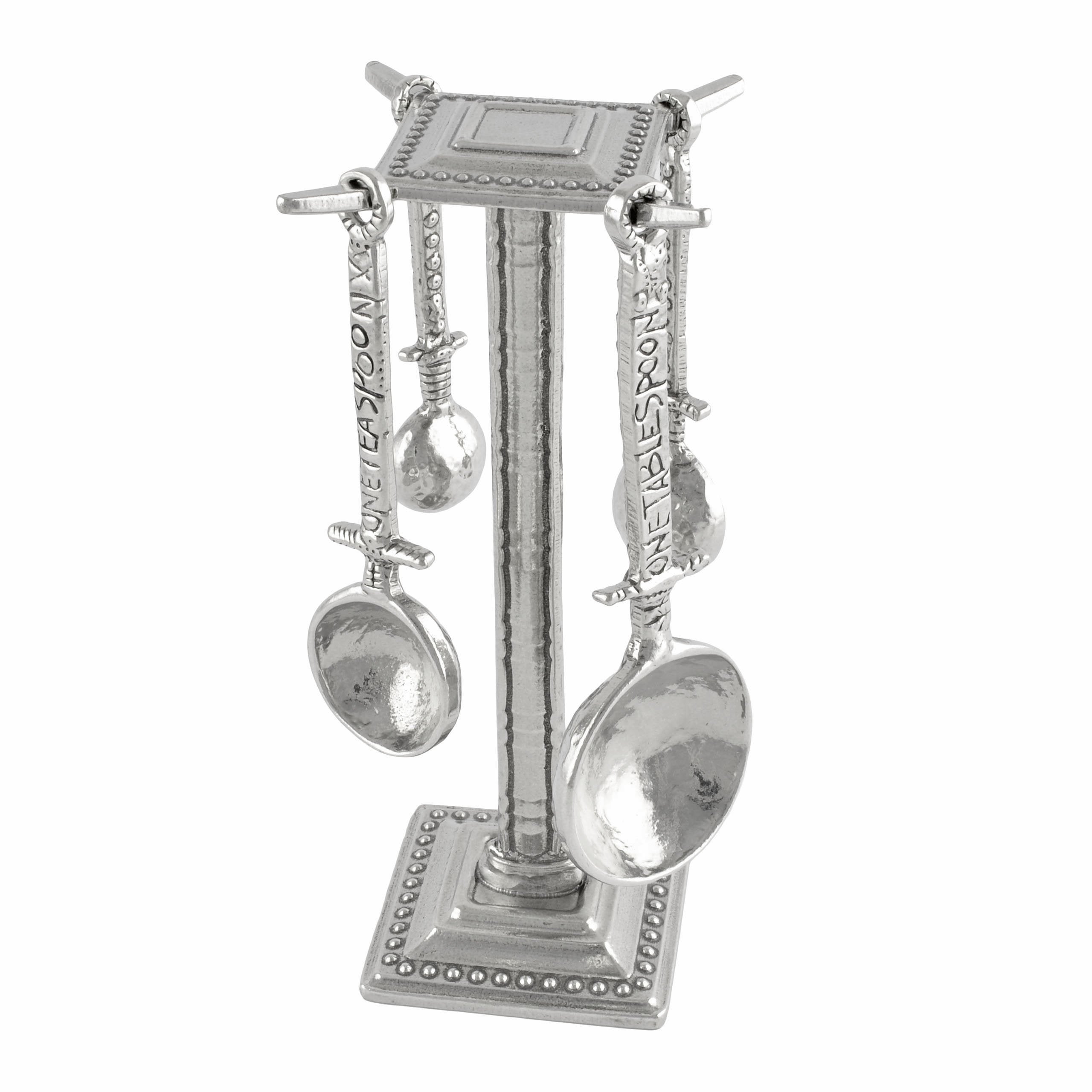 Crosby And Taylor Celtic Pewter Measuring Spoons With Display Post