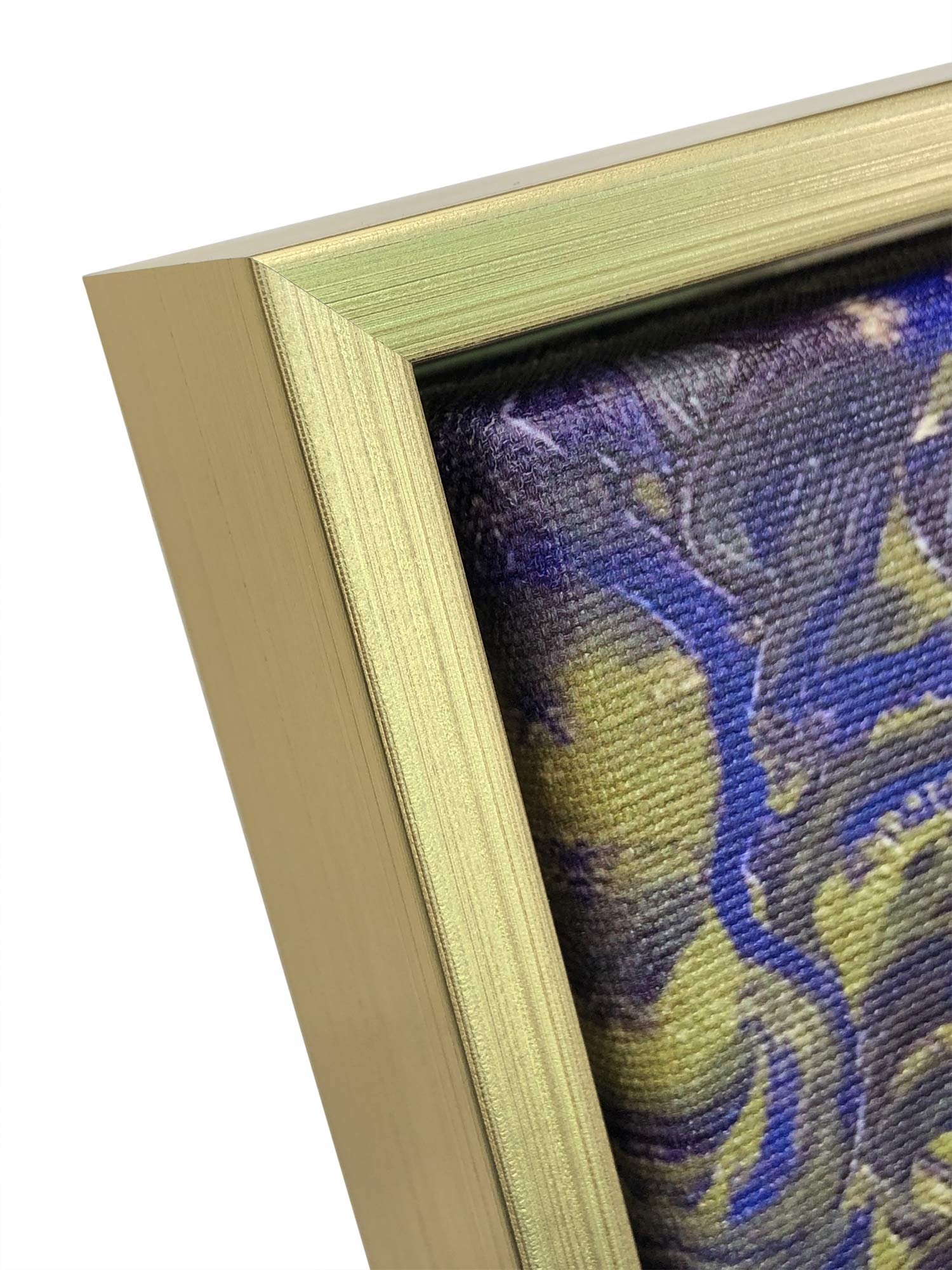 Wieco Art Framed Art Giclee Canvas Prints Of Starry Night By Vincent Van Gogh Paintings Reproduction Post-Impressionism Artwork