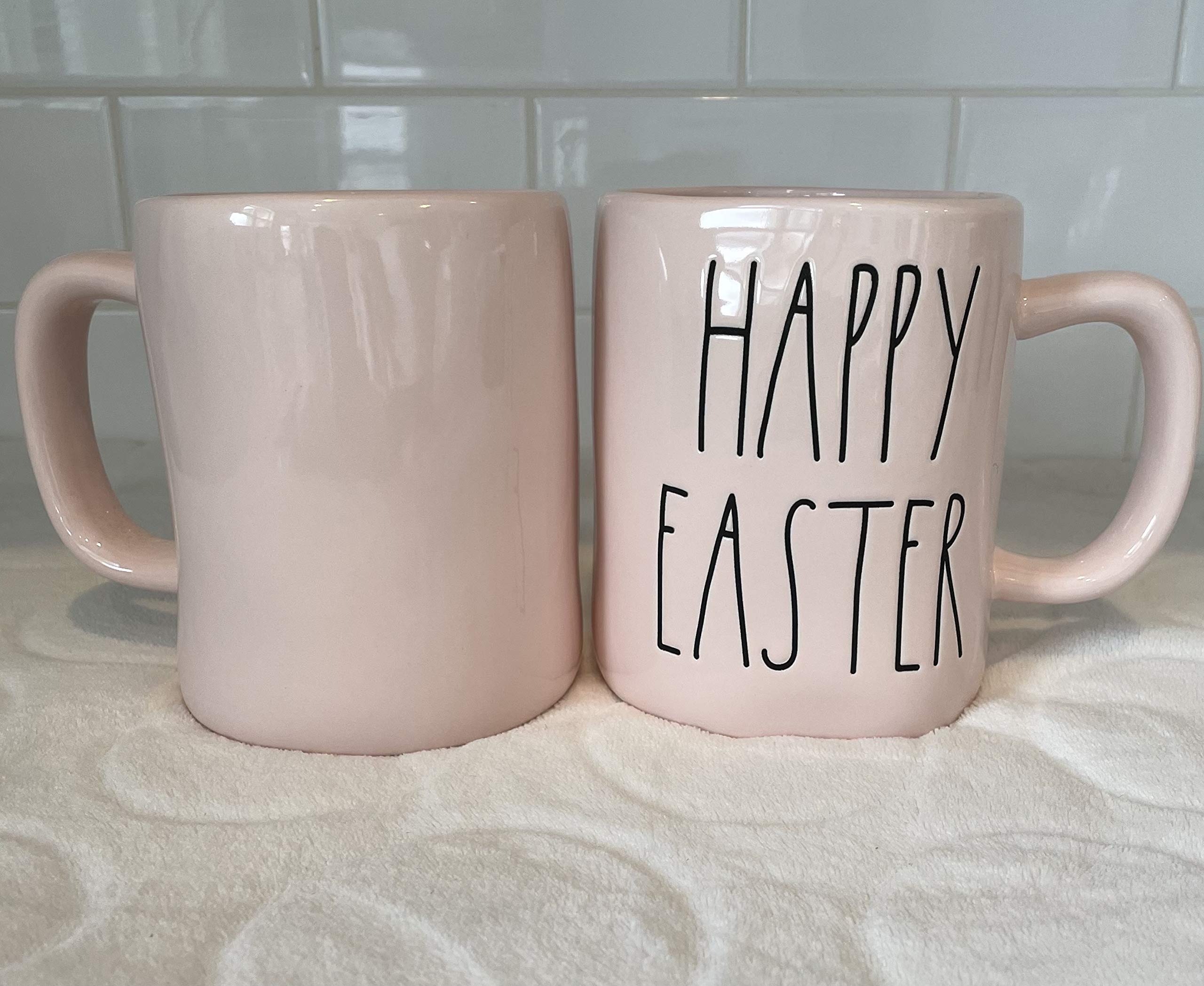Rae Dunn Happy Easter Mug - Allside Pink - Ceramic - Easter - Very Rare!
