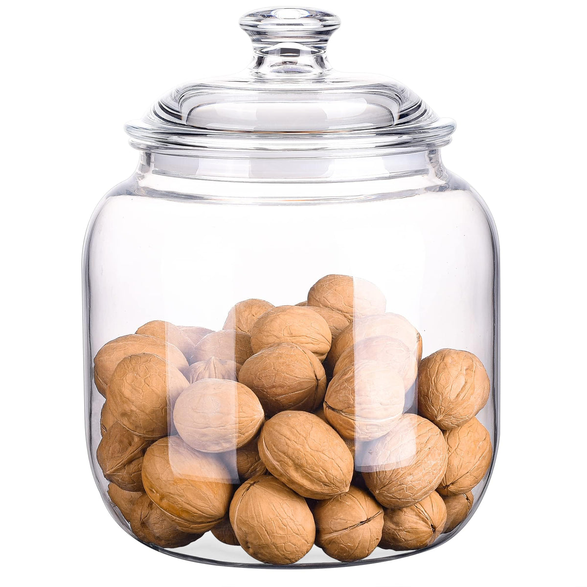 Yuejum 128 Oz Unbreakable & Dishwasher Safe Airtight Food Storage Canister | 1 Gallon Premium Plastic Shatterproof Apothecary Ja